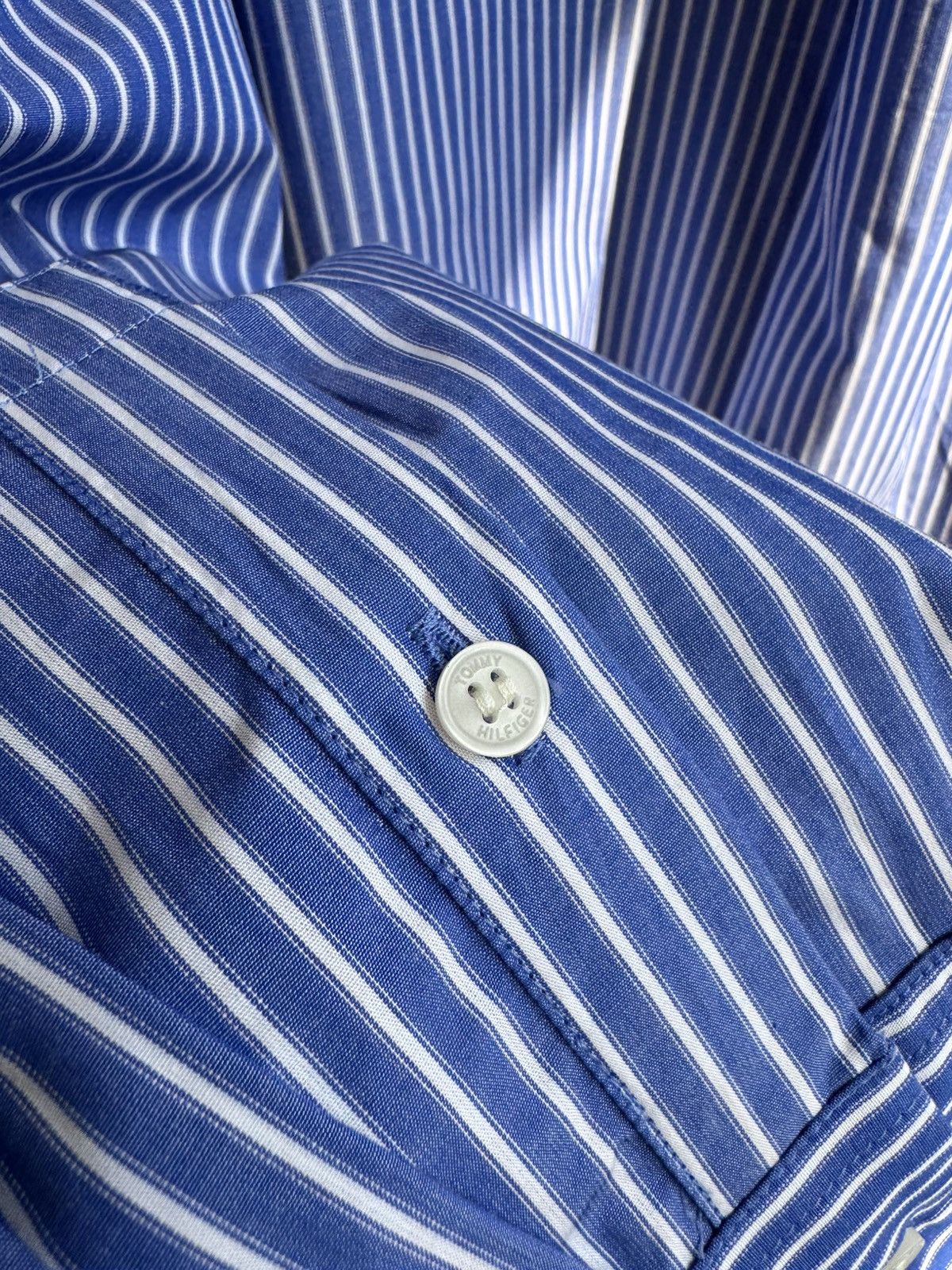 Tommy Hilfiger NEW Tommy Hilfiger Striped Button Up Shirt Size US XXL / EU 58 / 5 - 15 Thumbnail
