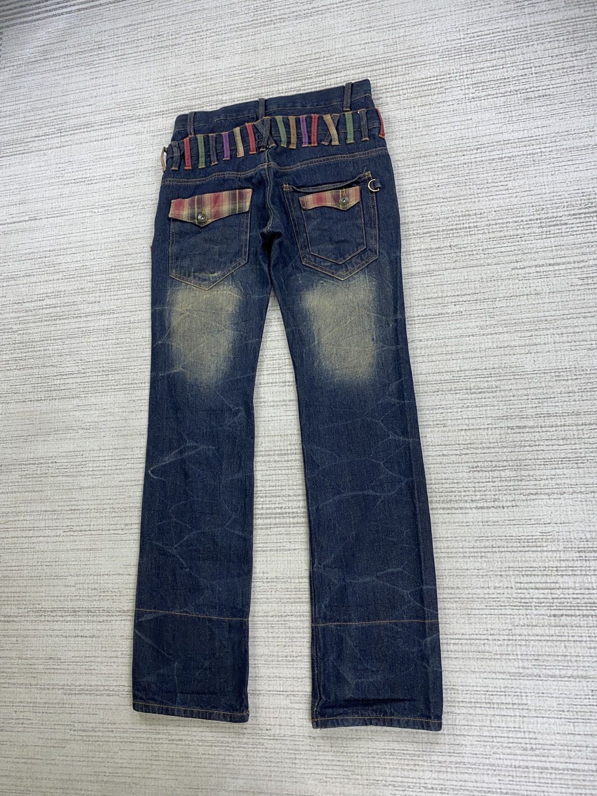 Hysteric Glamour Vintage Double Focus Double Waist Mud Wash Punk Denim Pants Size US 30 / EU 46 - 6 Thumbnail