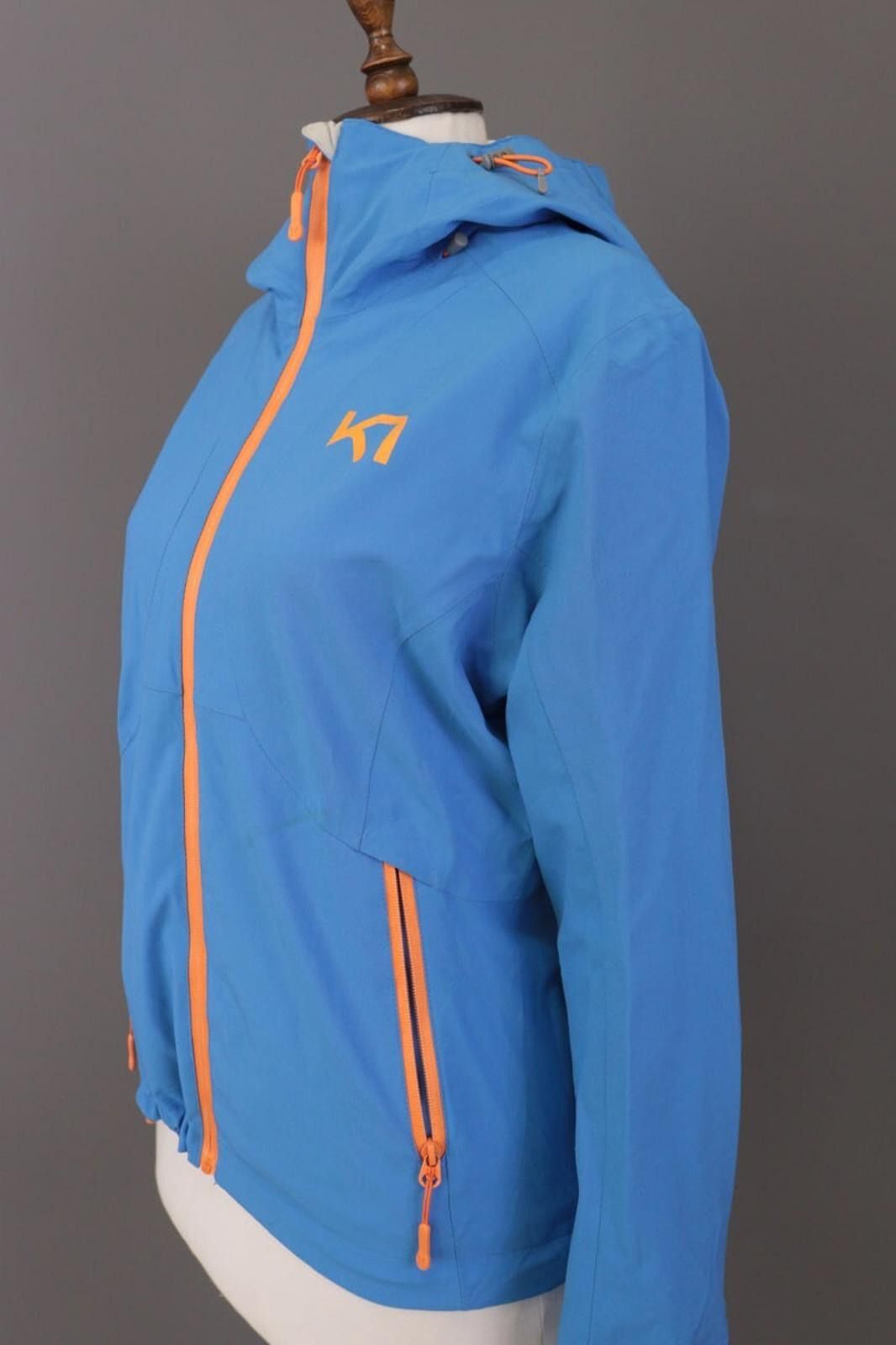 Designer Kari Traa Blue Full Zip Hooded Waterproof Jacket Size M Size M / US 6-8 / IT 42-44 - 9 Thumbnail