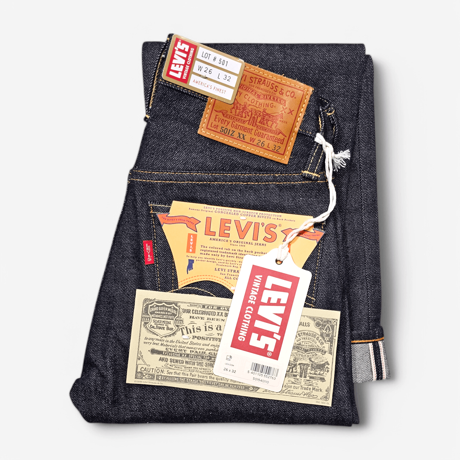 Levi's Vintage Clothing Levi's Vintage Clothing 1954 501 Selvedge Big E Japan Made Size 26" / US 2 / IT 38 - 2 Thumbnail