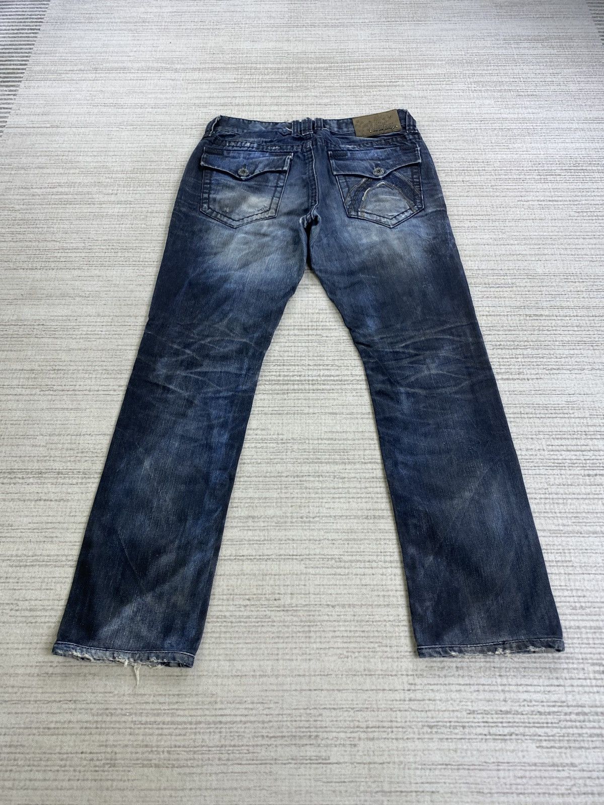 If Six Was Nine 🔥Buckaroo Jeans Distressed Rare Denim Pants Size US 32 / EU 48 - 2 Thumbnail