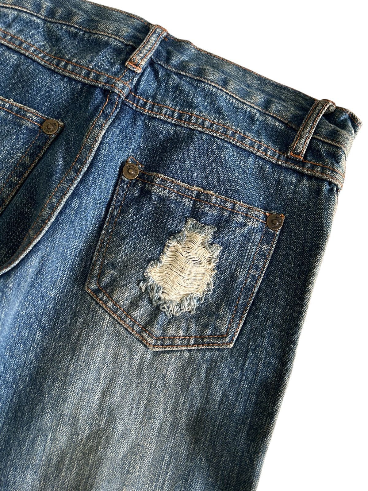 Japanese Brand × Vintage Vintage Japanese ROSA JEANS Patches Distressed Flare Denim Size US 27 - 14 Thumbnail