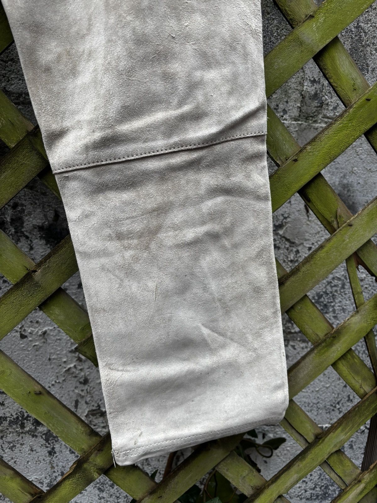 Comme des Garcons Junya Watanabe AW03 Heavyweight Suede Pants Size US 32 / EU 48 - 12 Thumbnail