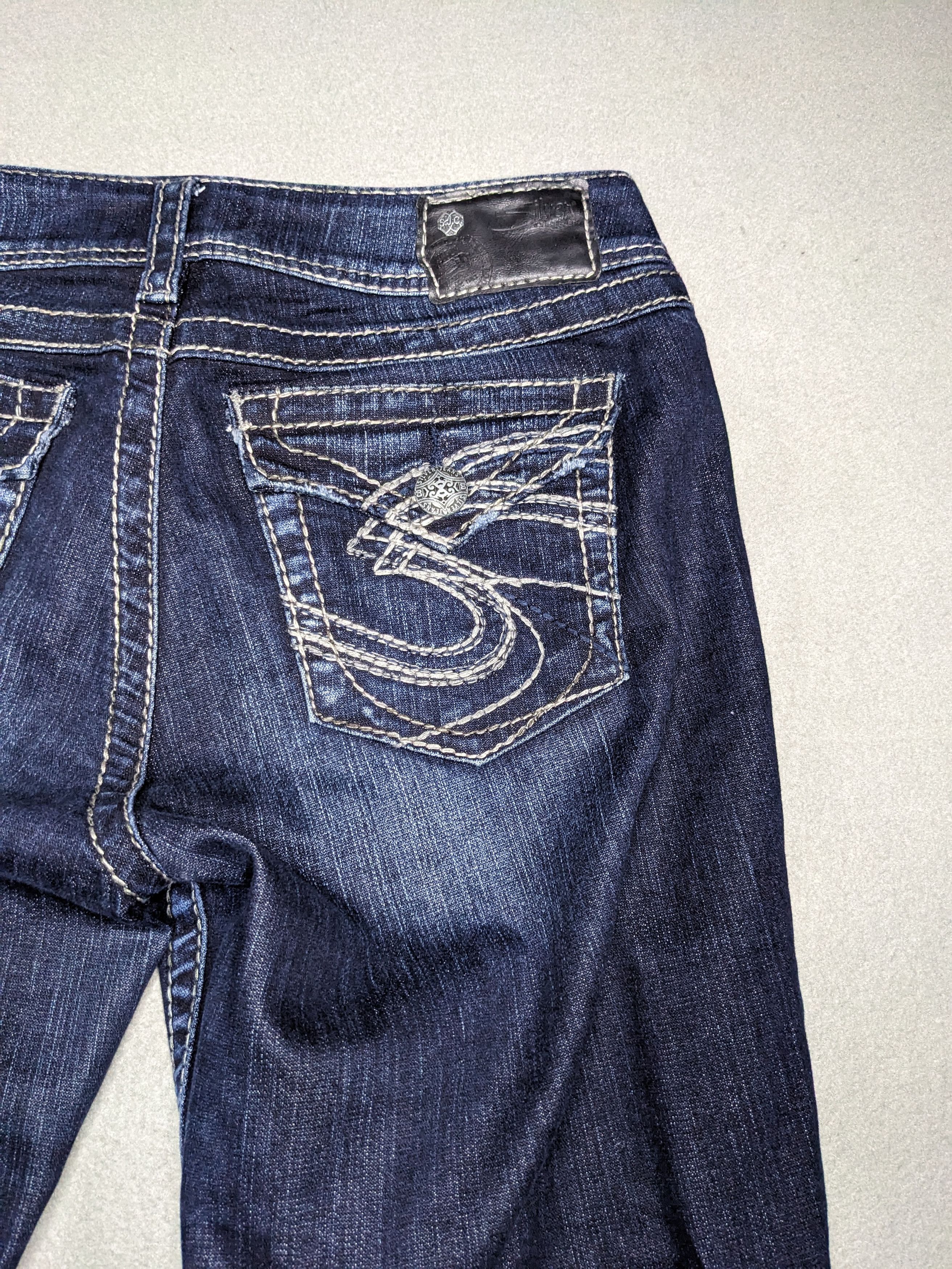 Silver Jeans Co. Silver Jeans Suki Surplus 30x32 Bootcut Denim Flap Pocket Size 30" / US 8 / IT 44 - 11 Thumbnail