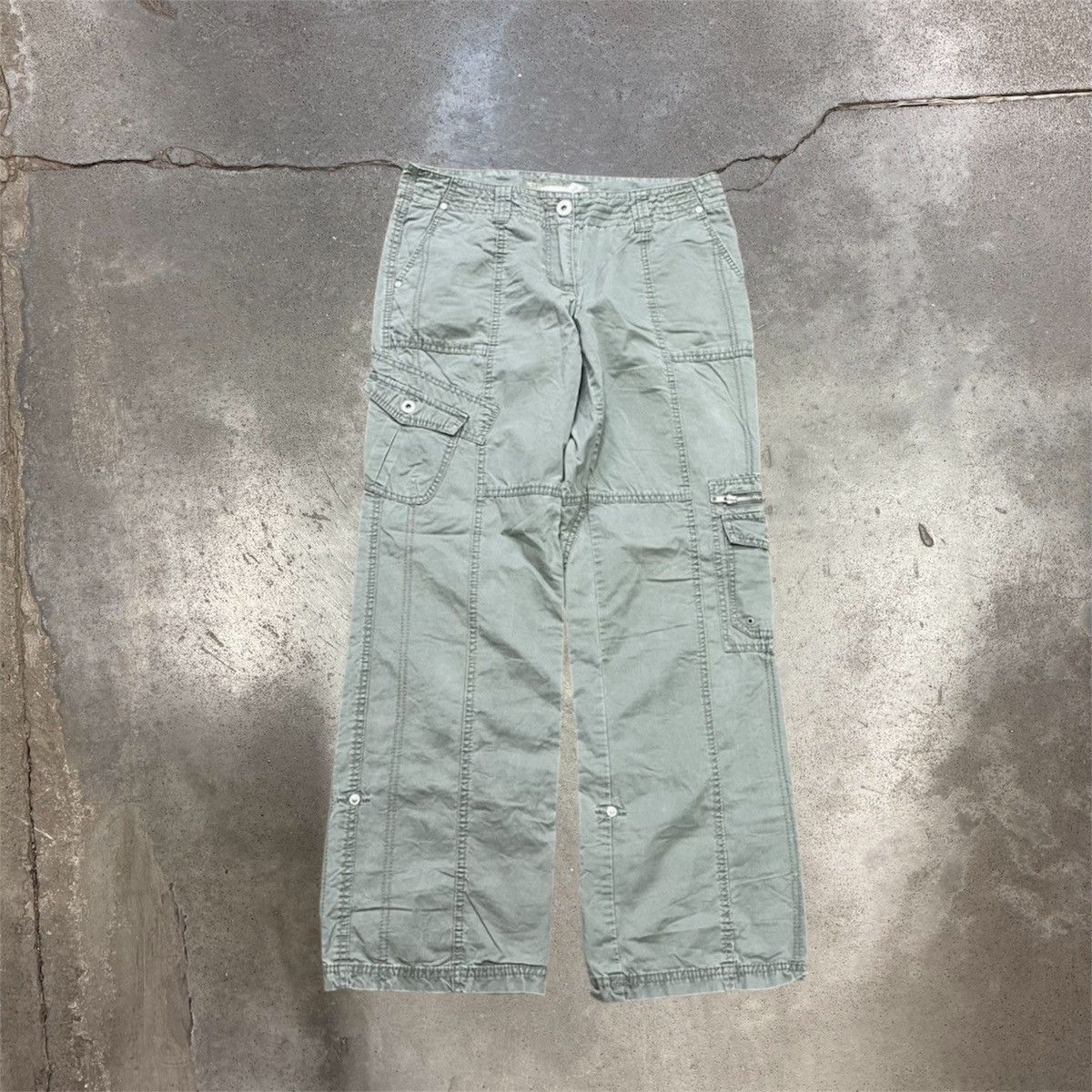 Vintage Vintage Y2K Pants Jeans 90s Parachute Flared 30 30 Size 30" / US 8 / IT 44 - 1 Thumbnail