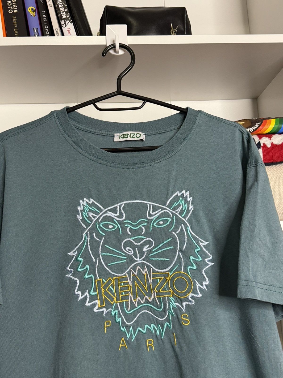 Kenzo Kenzo Big Logo Turquoise Tee size L Size US L / EU 52-54 / 3 - 2 Thumbnail