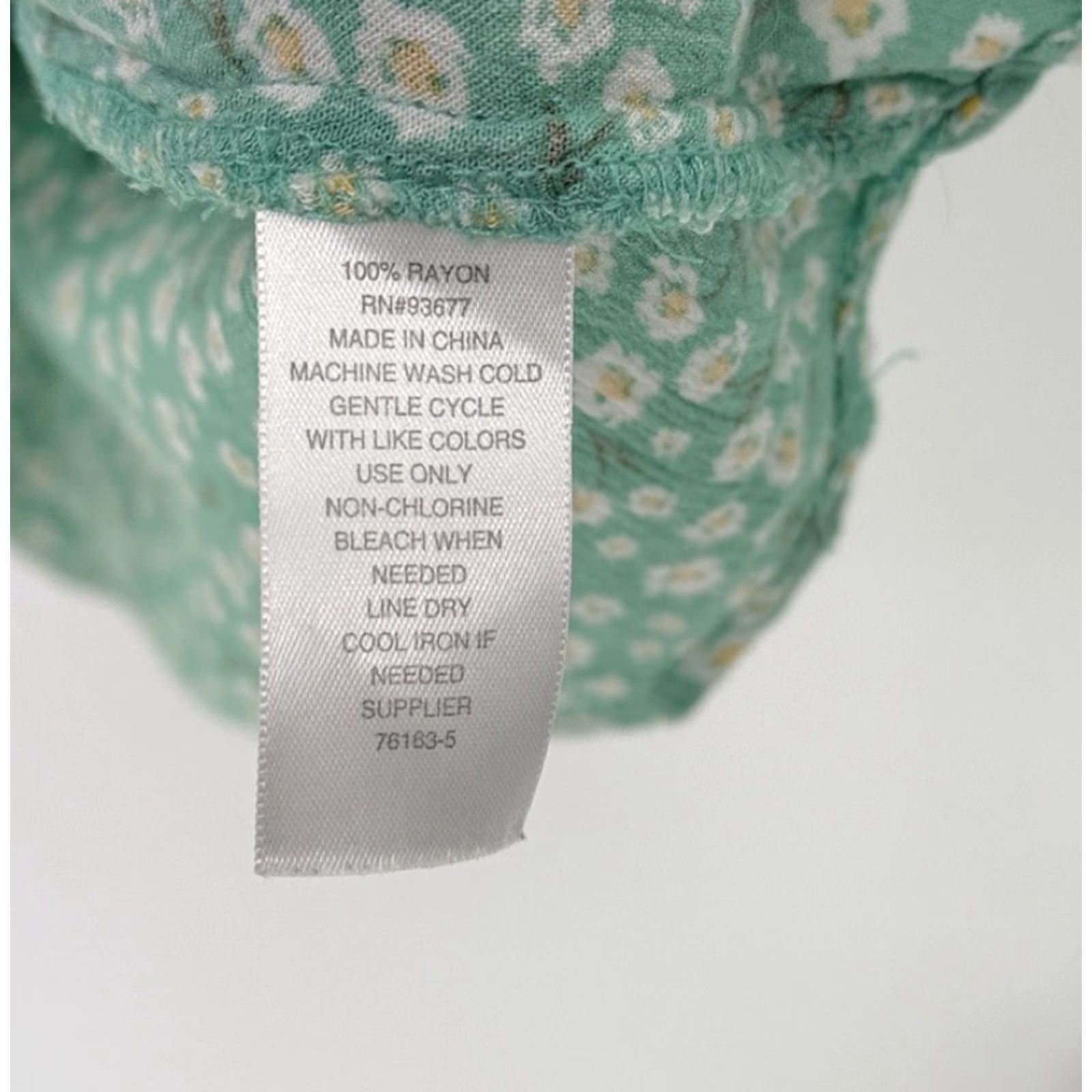 Vintage a.n.a Women's Mint Green Floral Sleeveless Dress M Beachy Coastal Summer Dress Cat: Dress Shirt? (Keep consistent) Size M / US 6-8 / IT 42-44 - 7 Thumbnail