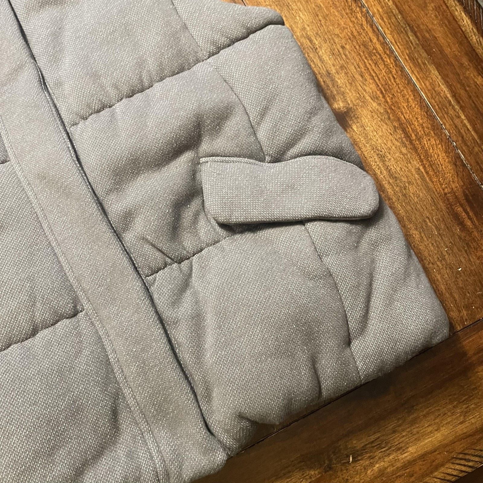 Gap Gap Vest Womens XXL Gray Quilted Puffer Fleece Lined Mock Size XXL / US 16-18 / IT 52-54 - 4 Thumbnail