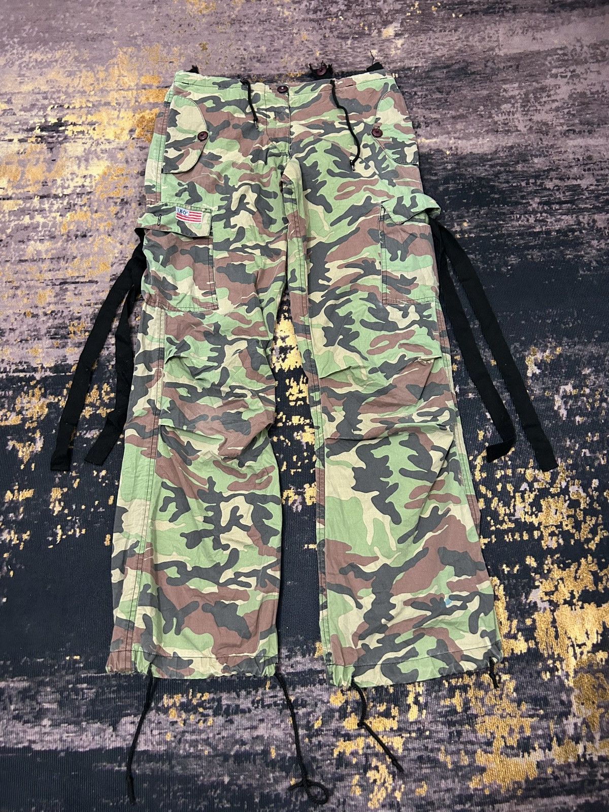 Japanese Brand Vintage Ufo Parachute Cargo Army Pants Size US 30 / EU 46 - 2 Thumbnail