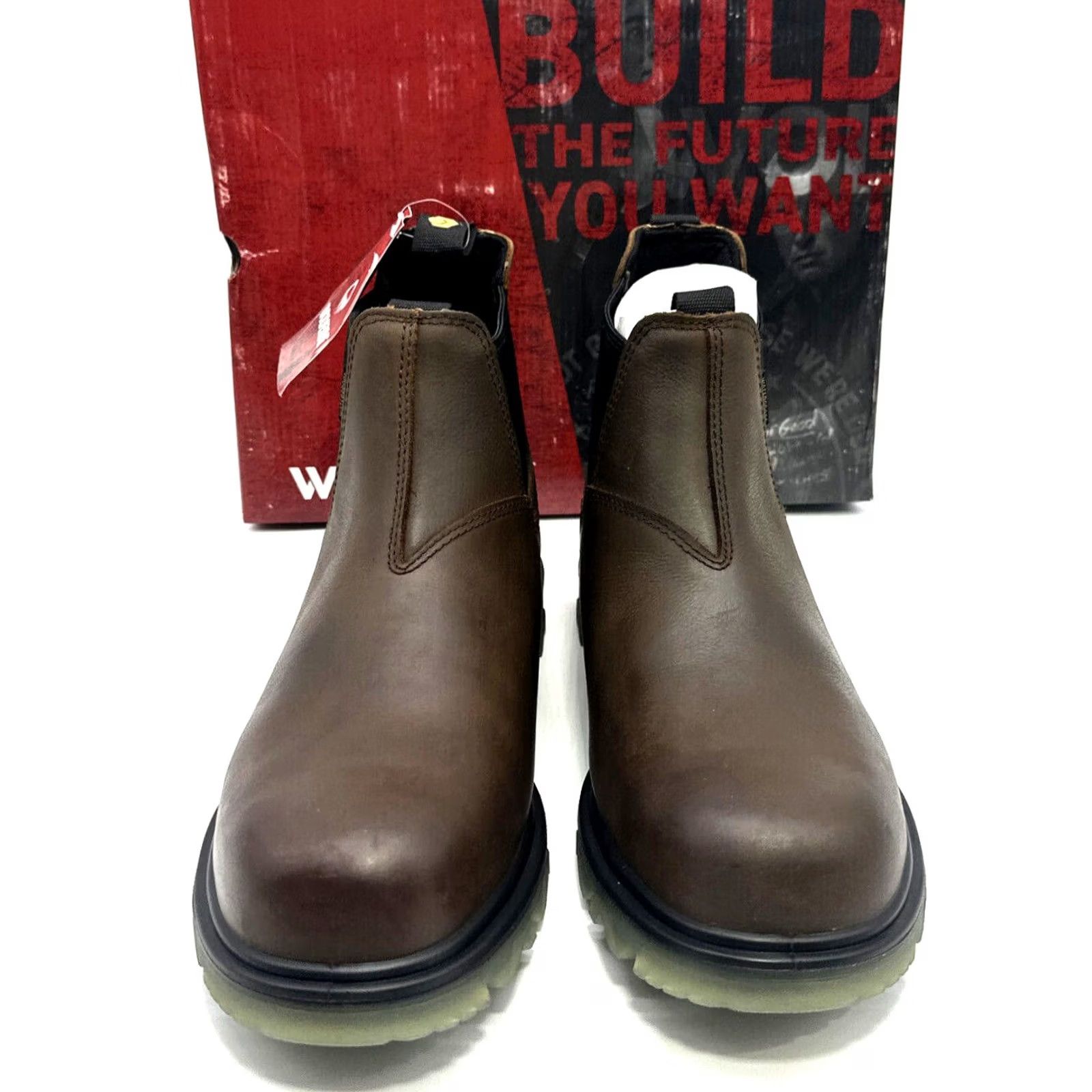 Vintage Wolverine I-90 Romeo Boot Mens Size 13 EW Leather Waterproof Work Boot Pull Up Mens Boots Leather Waterproof Size US 13 / EU 46 - 3 Thumbnail