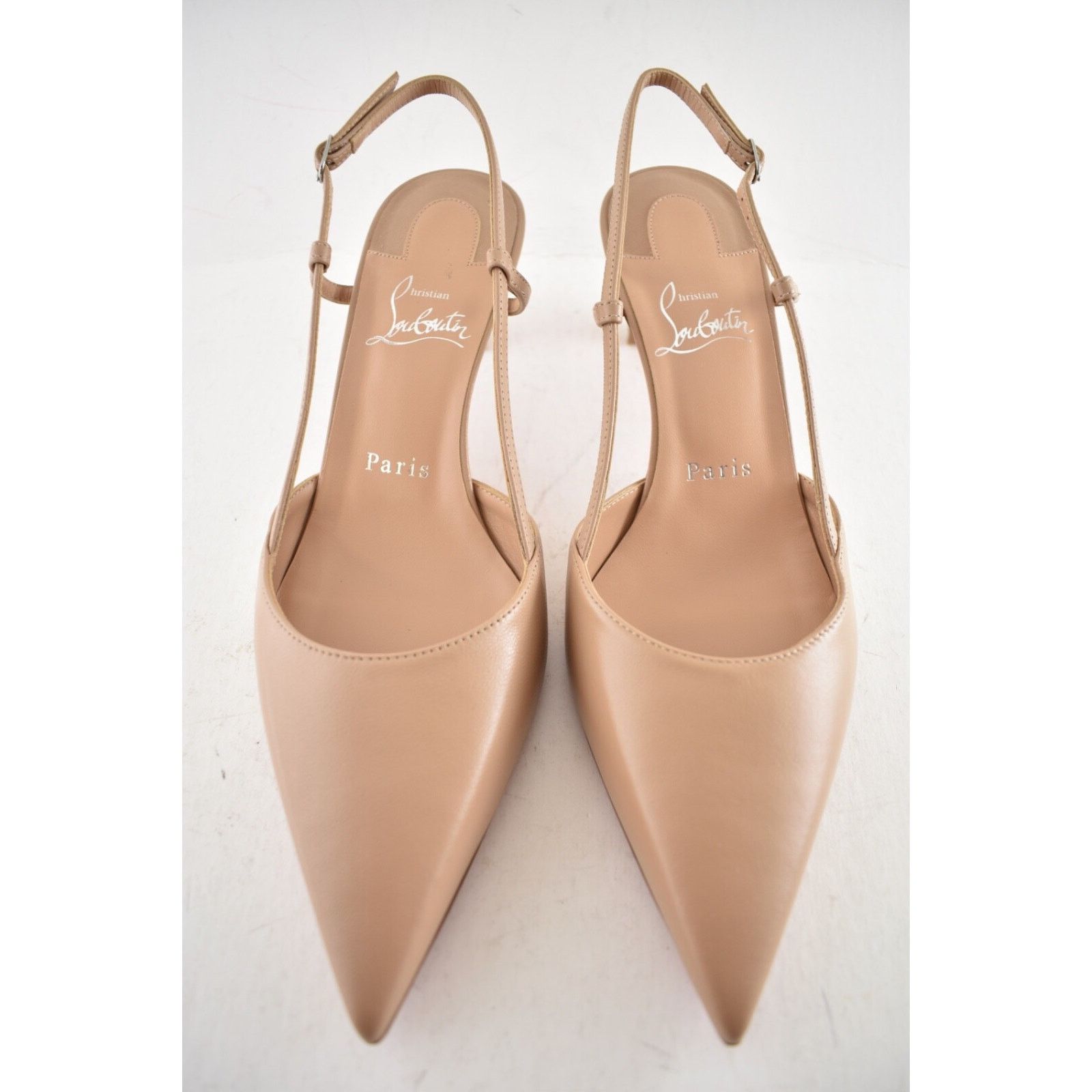 Christian Louboutin Christian Louboutin Condoroline 55 Blush Nude Heel Pump 37.5 Size US 7.5 / IT 37.5 - 9 Thumbnail