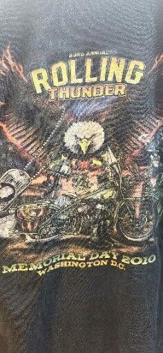 Gildan 23rd Annual Memorial Day Rolling Thunder Tshirt Size Large Size US L / EU 52-54 / 3 - 9 Thumbnail