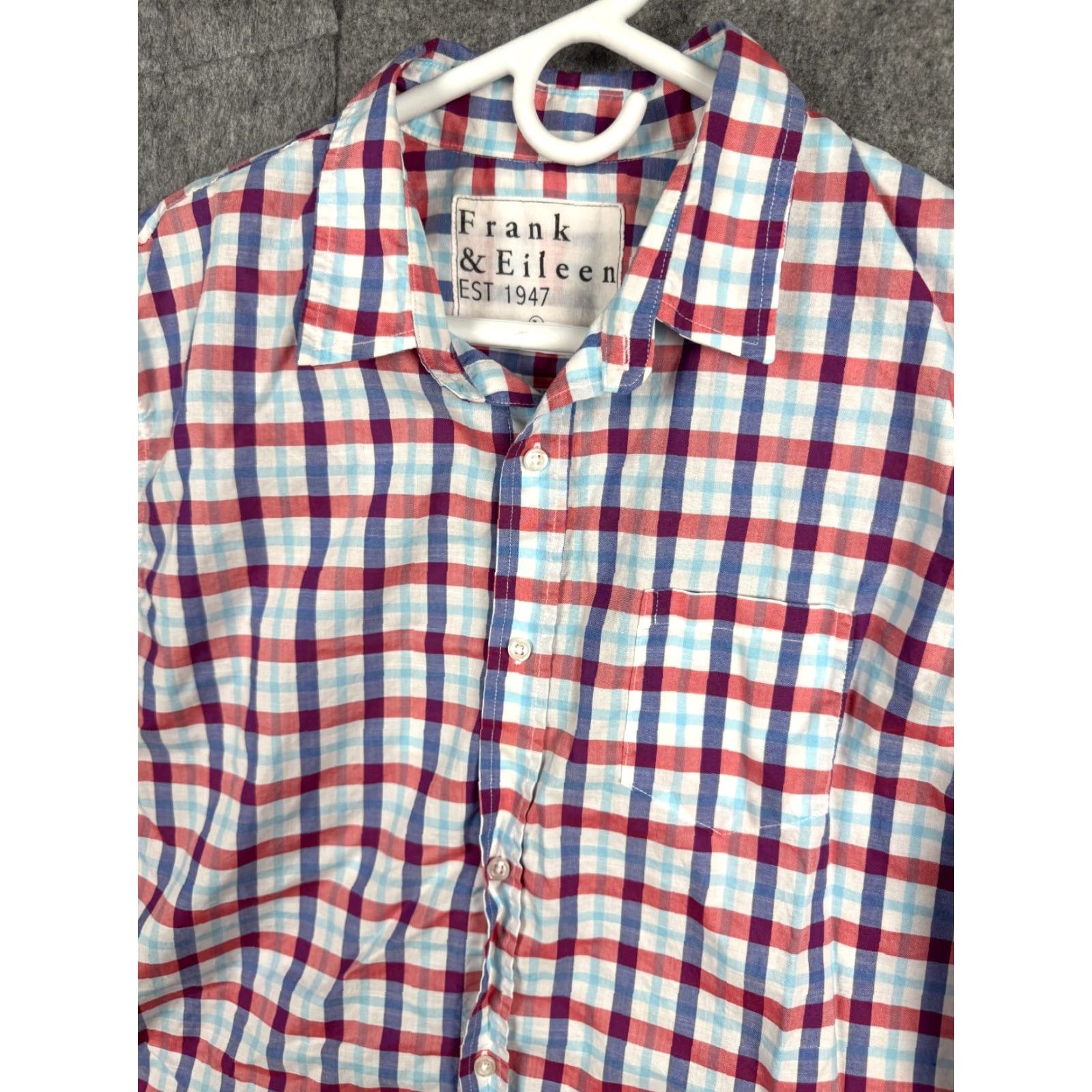 Frank & Eileen Frank & Eileen LUKE Shirt Men's Large Multi Plaid Lightweight Cotton Long Sleeve Button-Down Collared Shirt Size US L / EU 52-54 / 3 - 2 Thumbnail