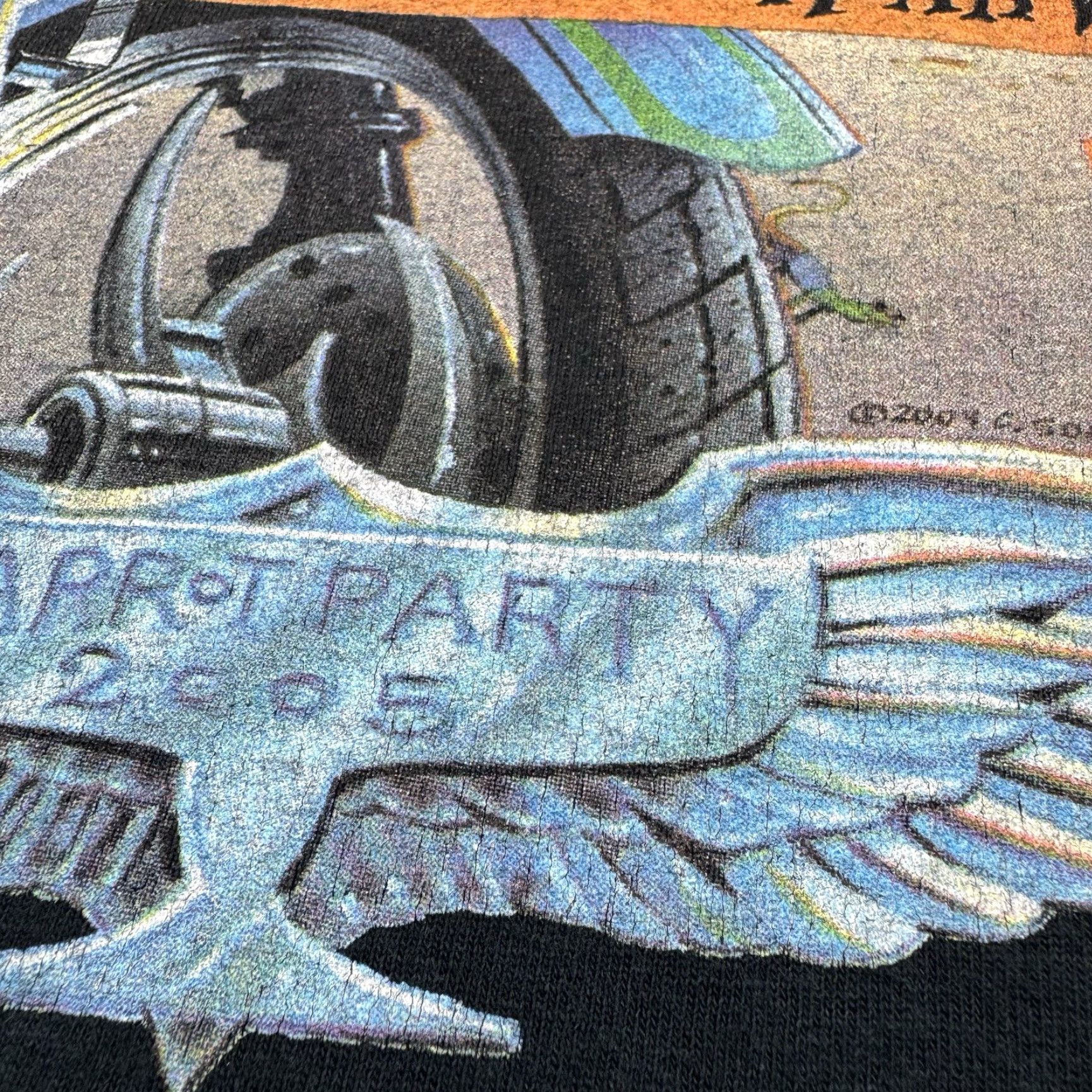 Vintage VINTAGE Caribbean Soul T-Shirt Adult Large Biker Motorcycle Party 2005 Tropical Black Mens" Size US L / EU 52-54 / 3 - 3 Thumbnail