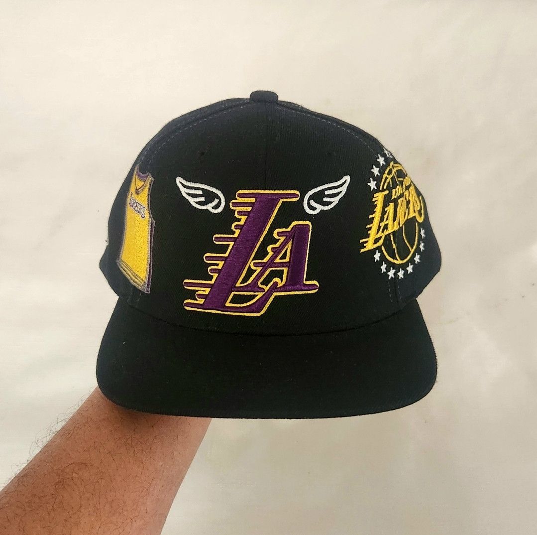 Mitchell & Ness Lakers Kobe Mitchell Ness AOP Hat Los Angeles My City Snap Size ONE SIZE - 1 Thumbnail