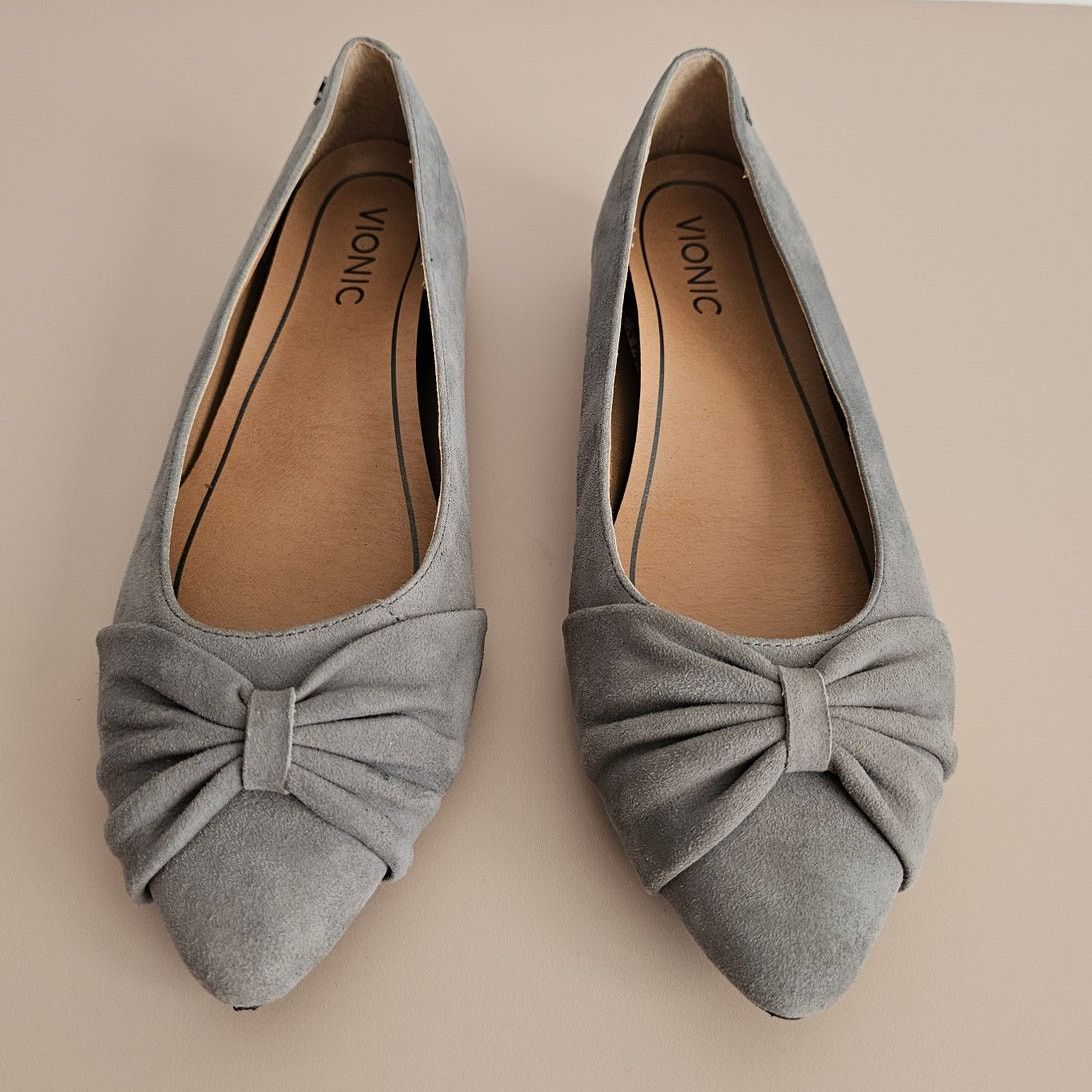 Vionic VIONIC Suede Leather Gramercy Ballet Flats w Arch Support 8 Grailed