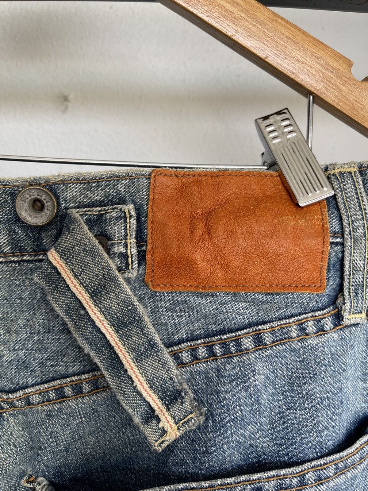 If Six Was Nine × Japan Blue × Le Grande Bleu (L.G.B.) Vintage Selvedge Distressed Blue Way Denim Size US 30 / EU 46 - 8 Thumbnail