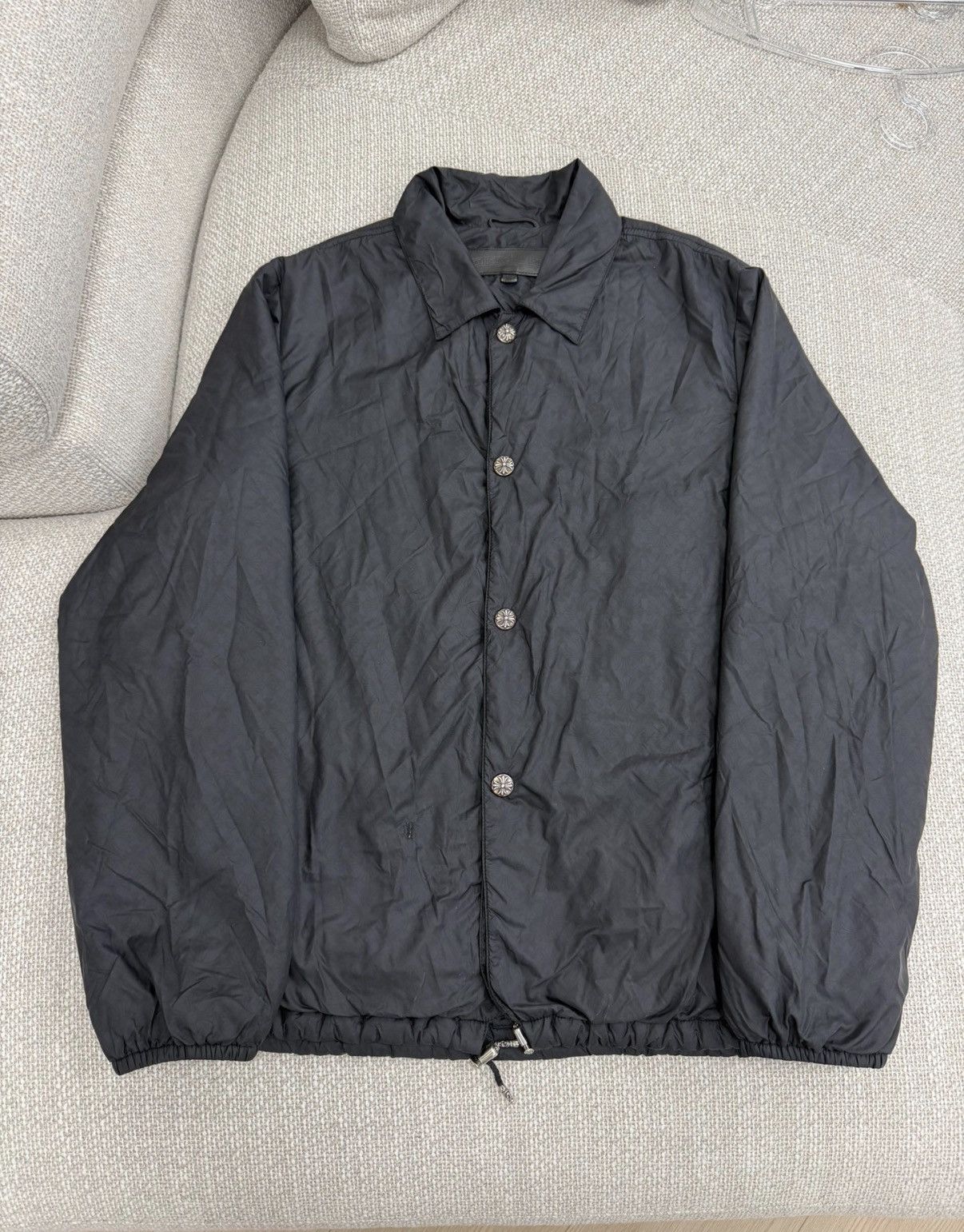 Chrome Hearts Chrome Hearts Dark Pattern Cross Coach Light Down Jacket Size US XL / EU 56 / 4 - 1 Thumbnail