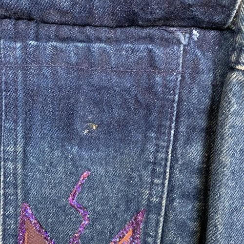 Other Vintage 80s Medium Acid Wash Denim Belma Button Trench Coat Size M / US 6-8 / IT 42-44 - 5 Thumbnail