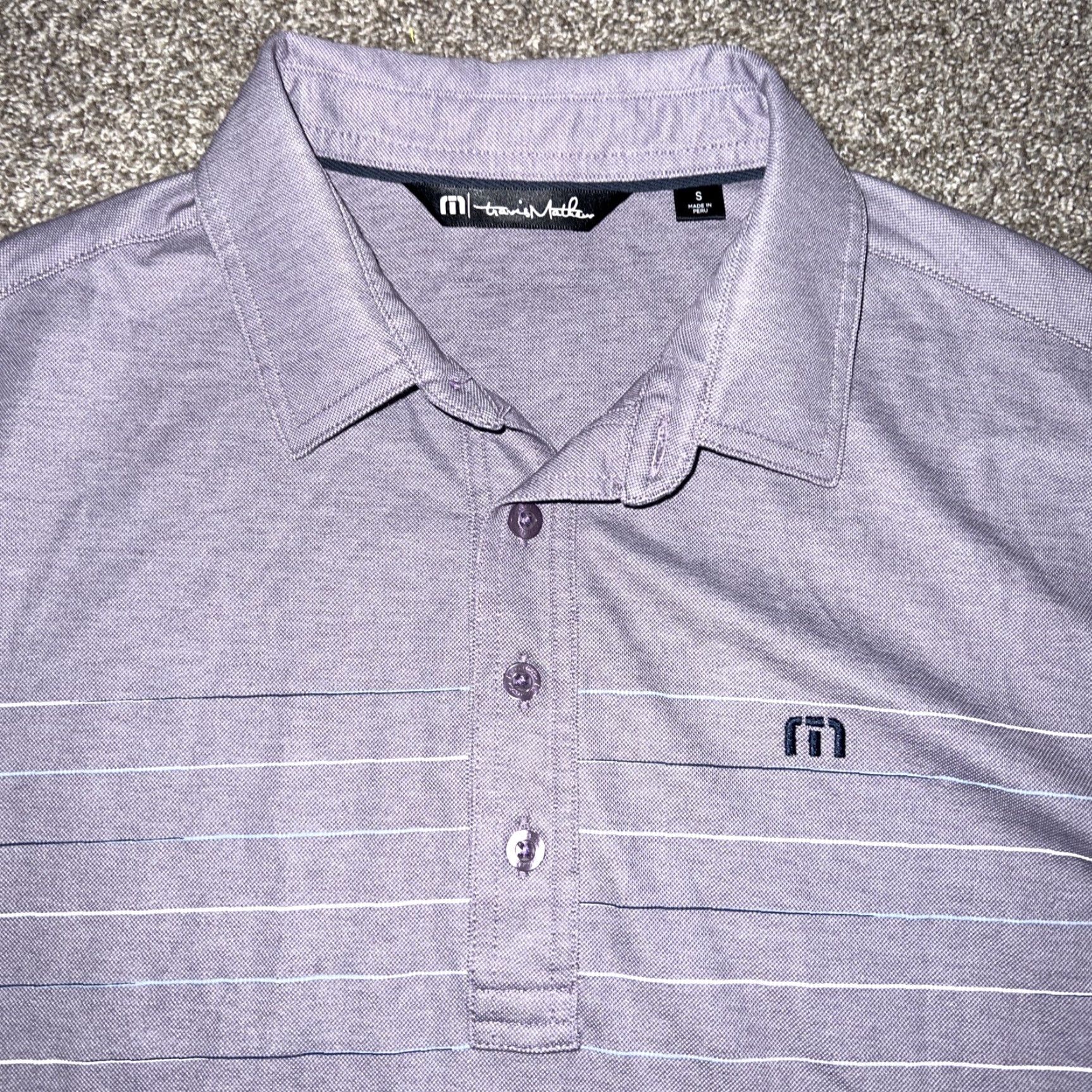 TravisMathew Travis Mathew Polo Shirt Mens Size S Purple Polo Shirt Men Small Purple 90s? Size US S / EU 44-46 / 1 - 2 Thumbnail
