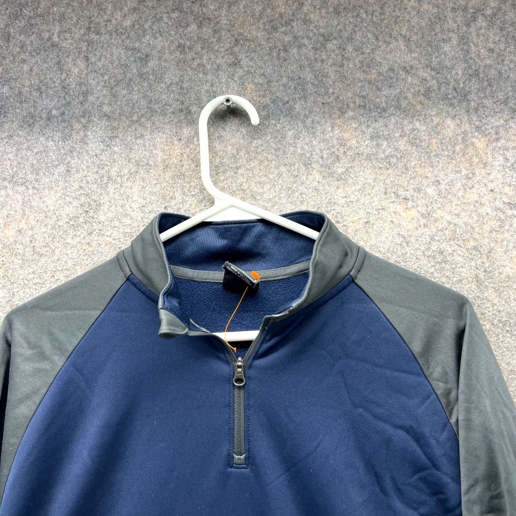 Nike VINTAGE Nike Sweatshirt Mens Large Blue Grey 1/4 Zip Swoosh Knit Academy BV6916-451 Size US L / EU 52-54 / 3 - 7 Thumbnail