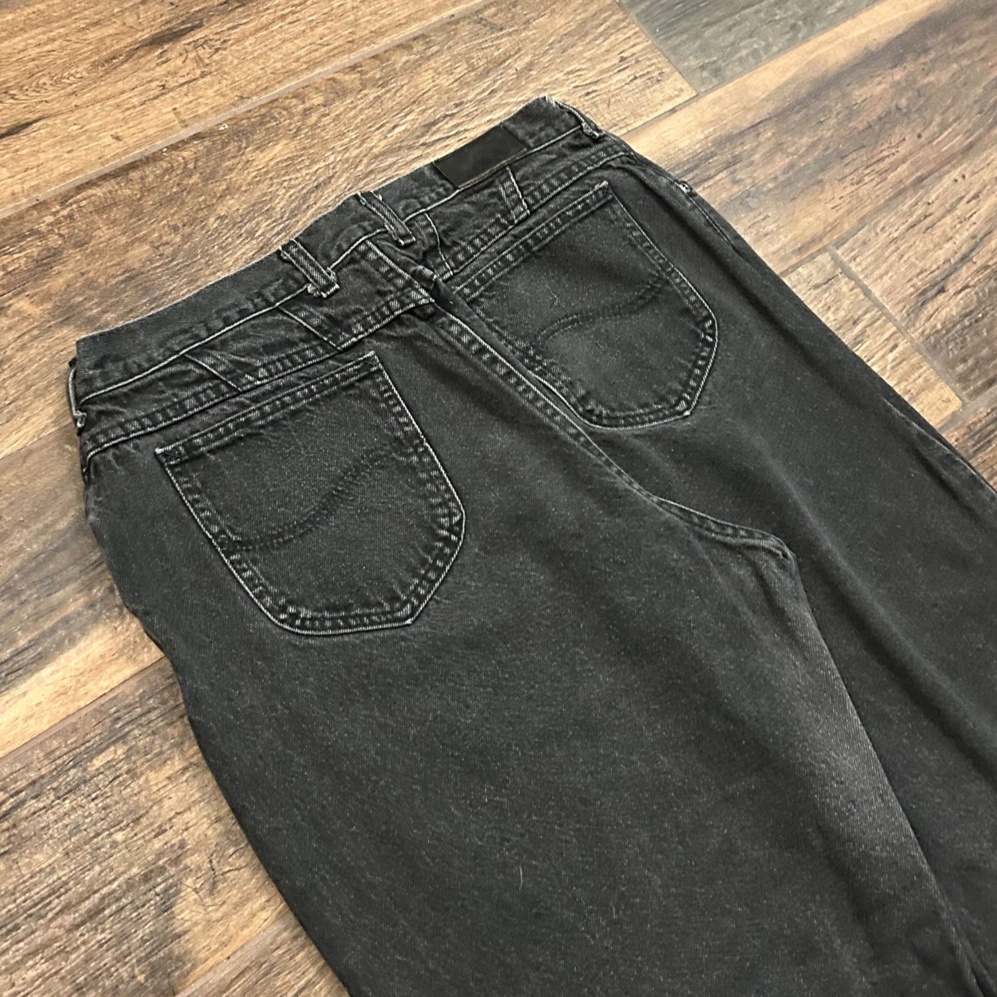 Lee × Vintage Vintage Lee denim black pants Size 30" / US 8 / IT 44 - 4 Thumbnail