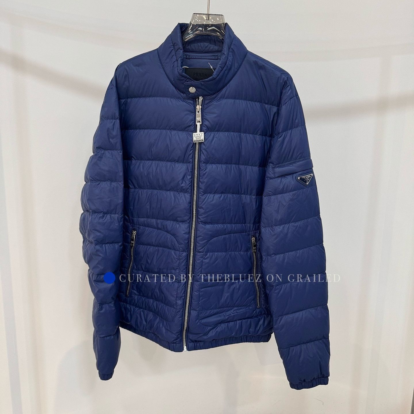 Prada Prada Milano Hybrid Puffer Down Triangle Badge Logo Jacket