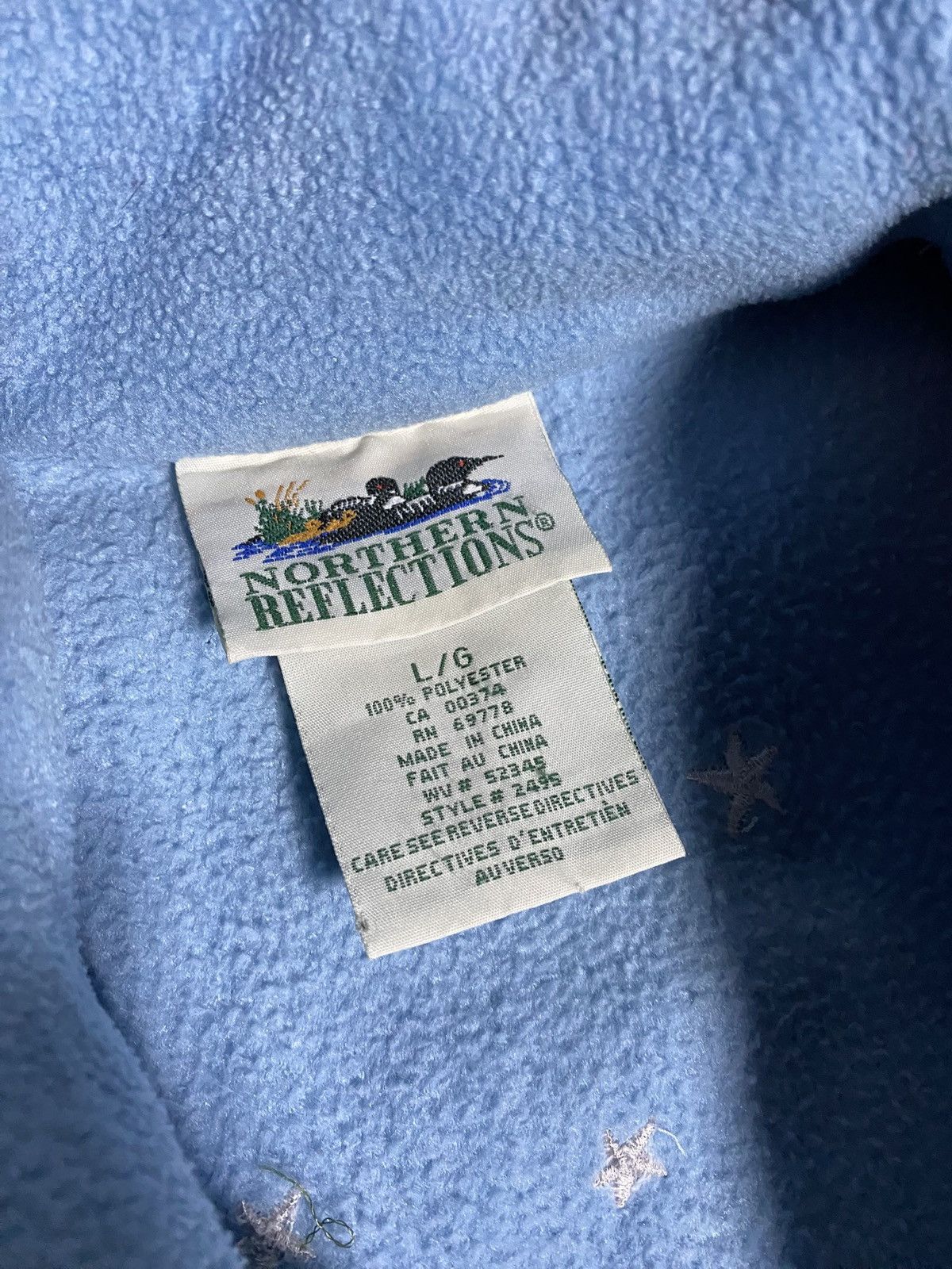 Vintage Vintage Northern Reflections Christmas Fleece Sweater Size US L / EU 52-54 / 3 - 3 Thumbnail