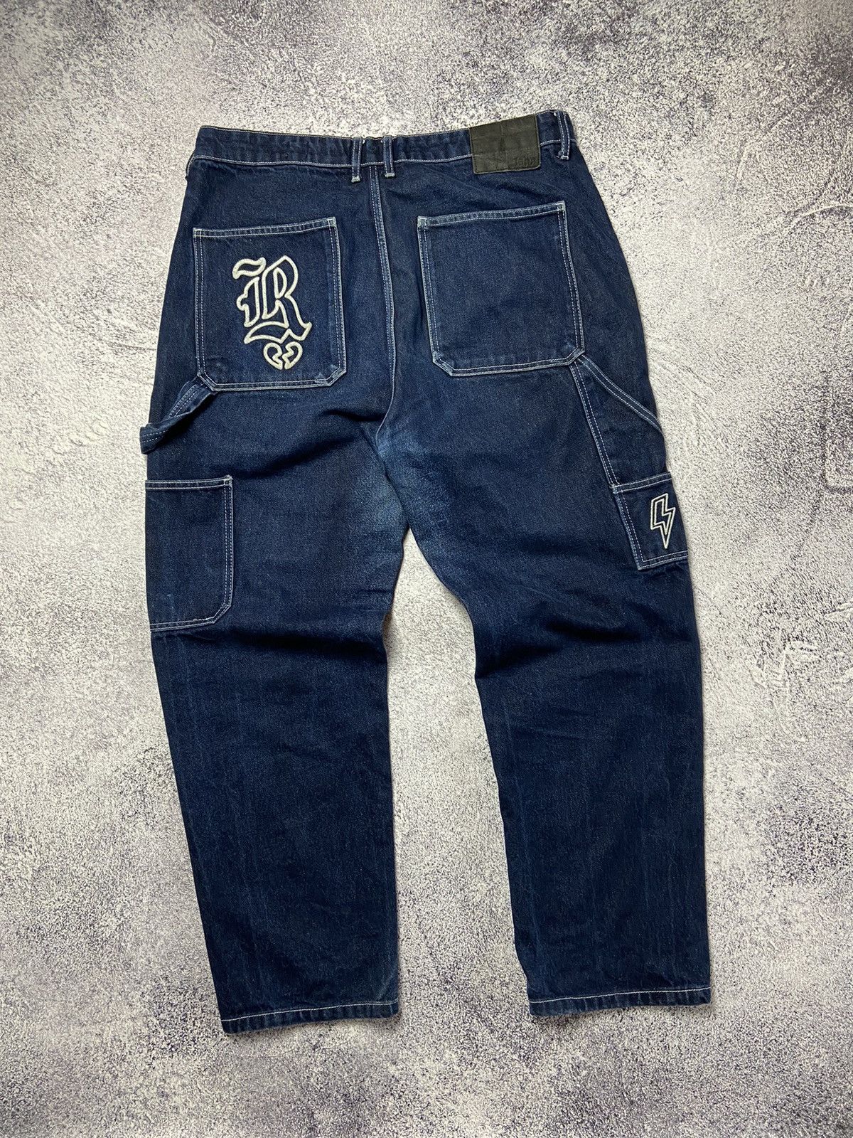 Japanese Brand Rare FSBN Rap Pants Hip Hop Baggy Jeans Avant Garde Style Size US 34 / EU 50 - 8 Thumbnail