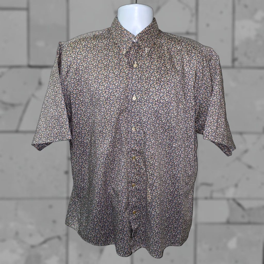 Hugo Boss HUGO BOSS Men's Floral Multicolor Short Sleeve Button-Up Shirt Size Large Casual Size US L / EU 52-54 / 3 - 1 Thumbnail