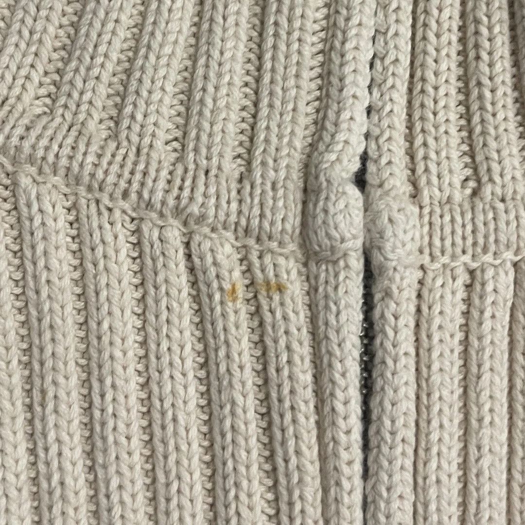 Gap Chunky Ribbed Knit Wide Collar Zipper Cardigan Sweater Y2K Size M / US 6-8 / IT 42-44 - 5 Thumbnail