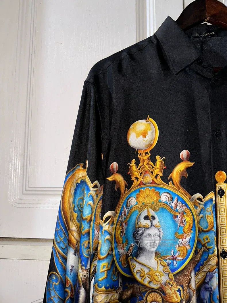 Versace Versace Main line baroque Poseidon Palace men's mulberry s Size US L / EU 52-54 / 3 - 4 Thumbnail
