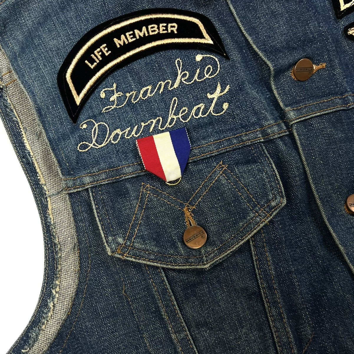 Vintage Vintage Maverick Blue Bell Patched Denim Vest Made In USA Size US M / EU 48-50 / 2 - 16 Thumbnail