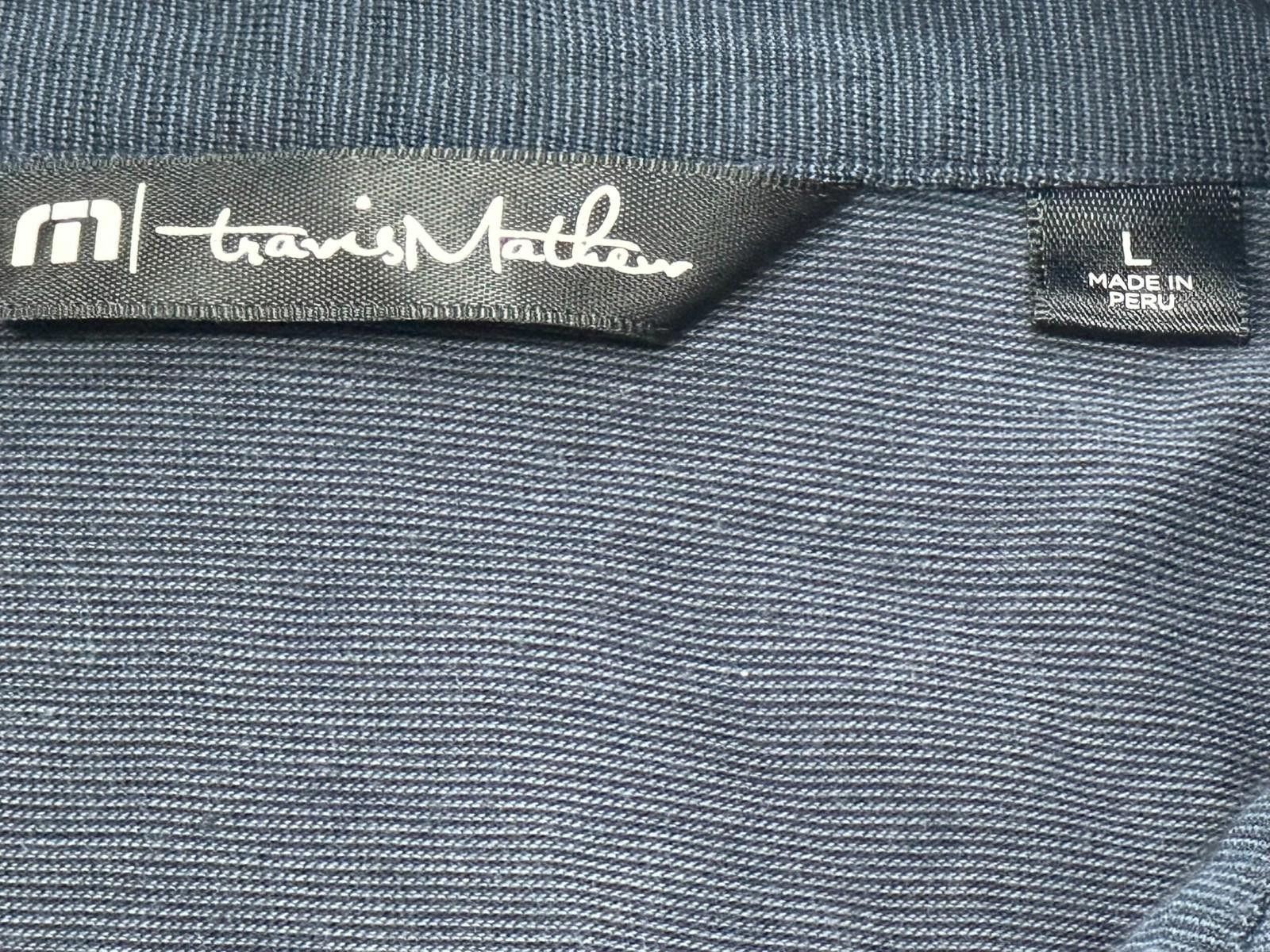 TravisMathew Travis Mathew 1/4 Button Polo Shirt Blue Men's Large Size US L / EU 52-54 / 3 - 5 Thumbnail