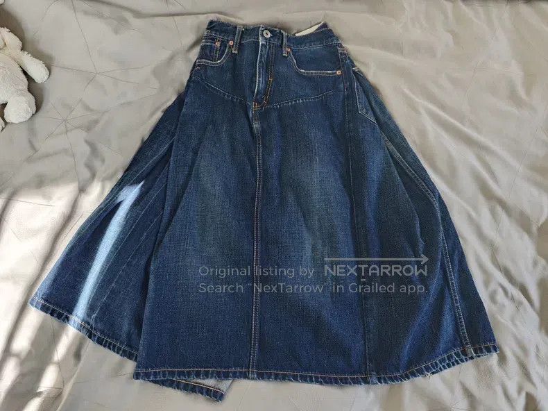 Comme des Garcons Comme des Garcons size S Denim Skirt S-M Size 23" - 1 Thumbnail