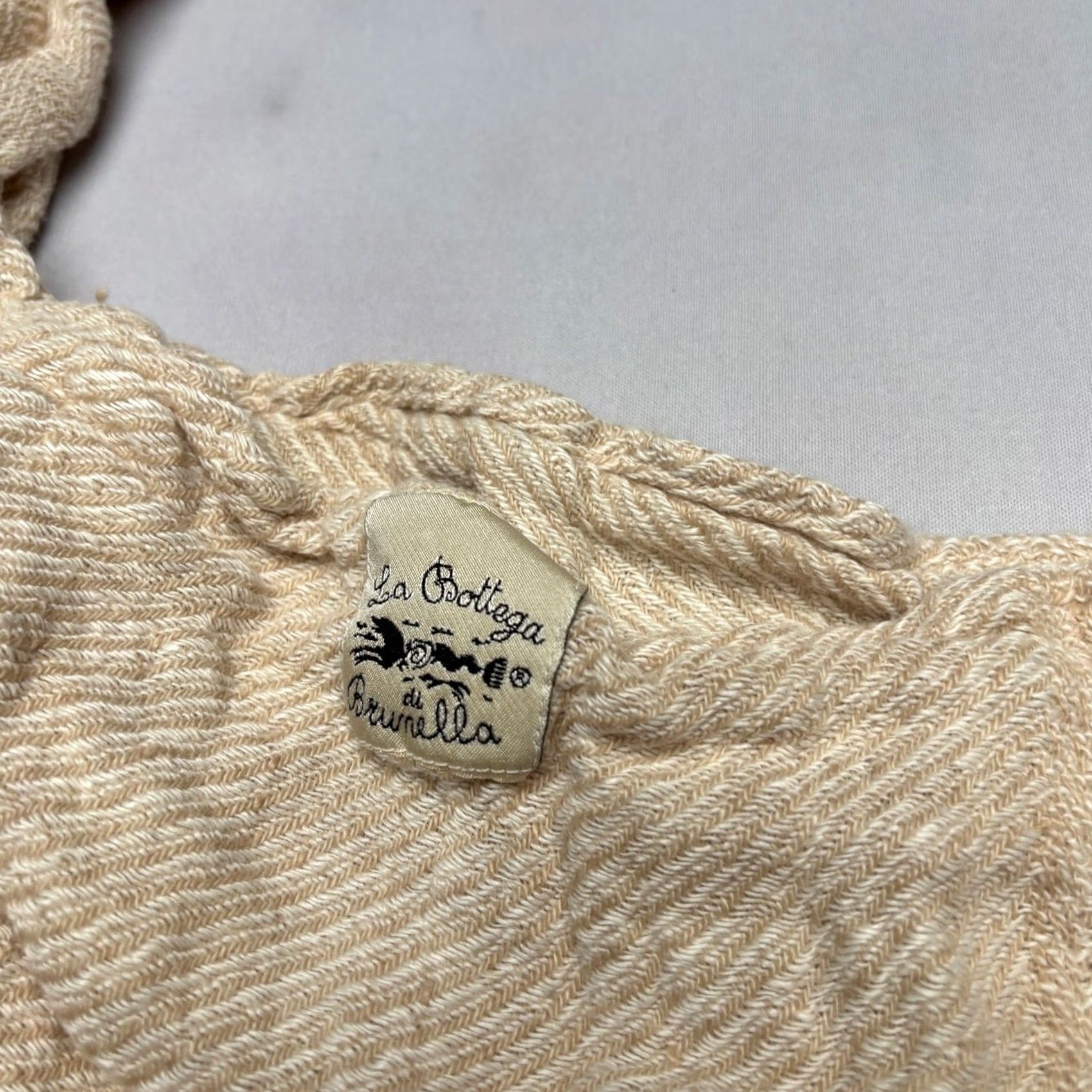 Vintage La Bottega di Brunella Bag Tote Shoulder Grocery Textured Italian Round Slouch Women Size ONE SIZE - 3 Thumbnail