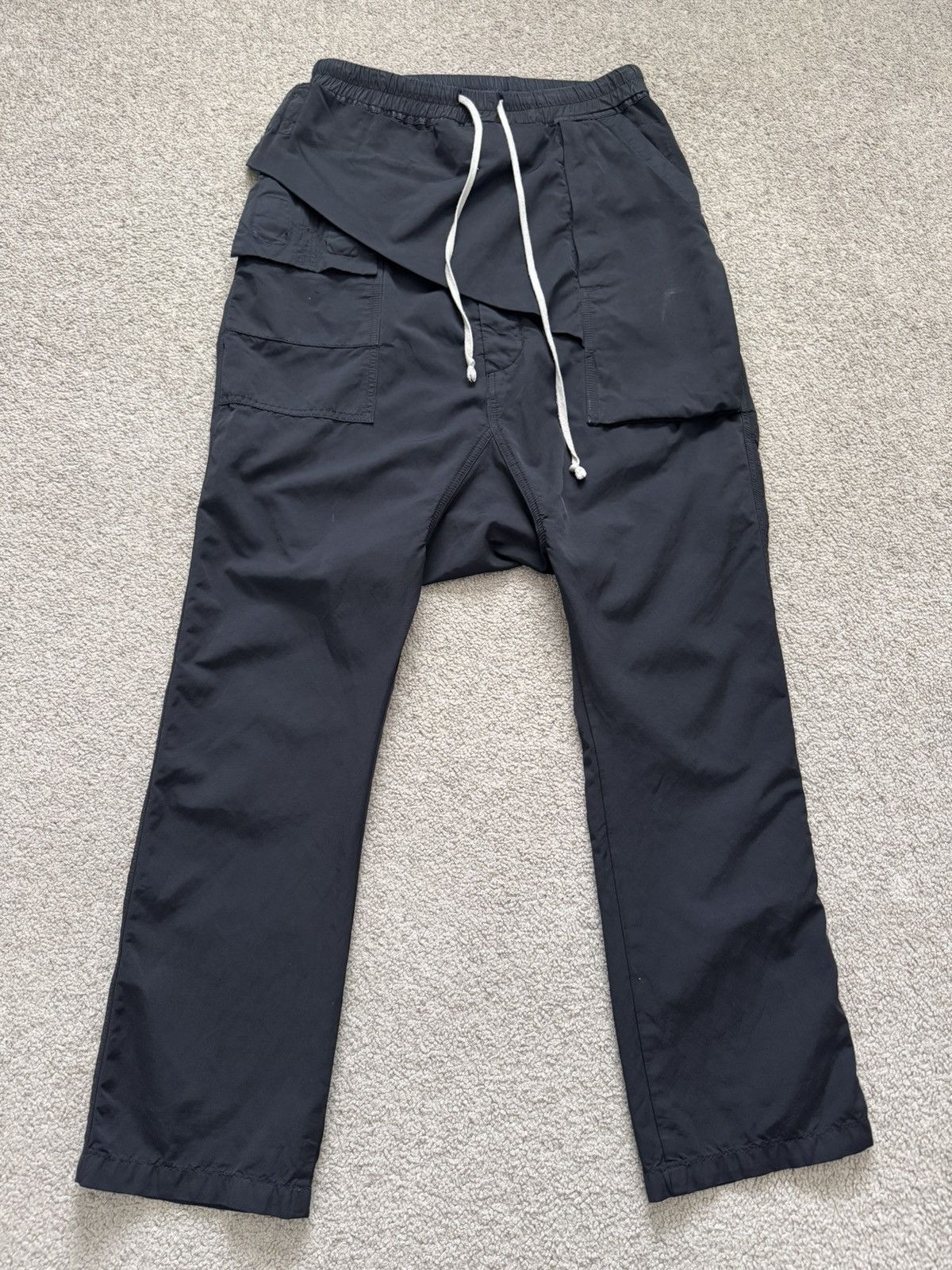 Pre-owned Rick Owens X Rick Owens Drkshdw Fw14 Rick Owens Drkshdw "moody" Memphis Drop Crotch Pants In Black
