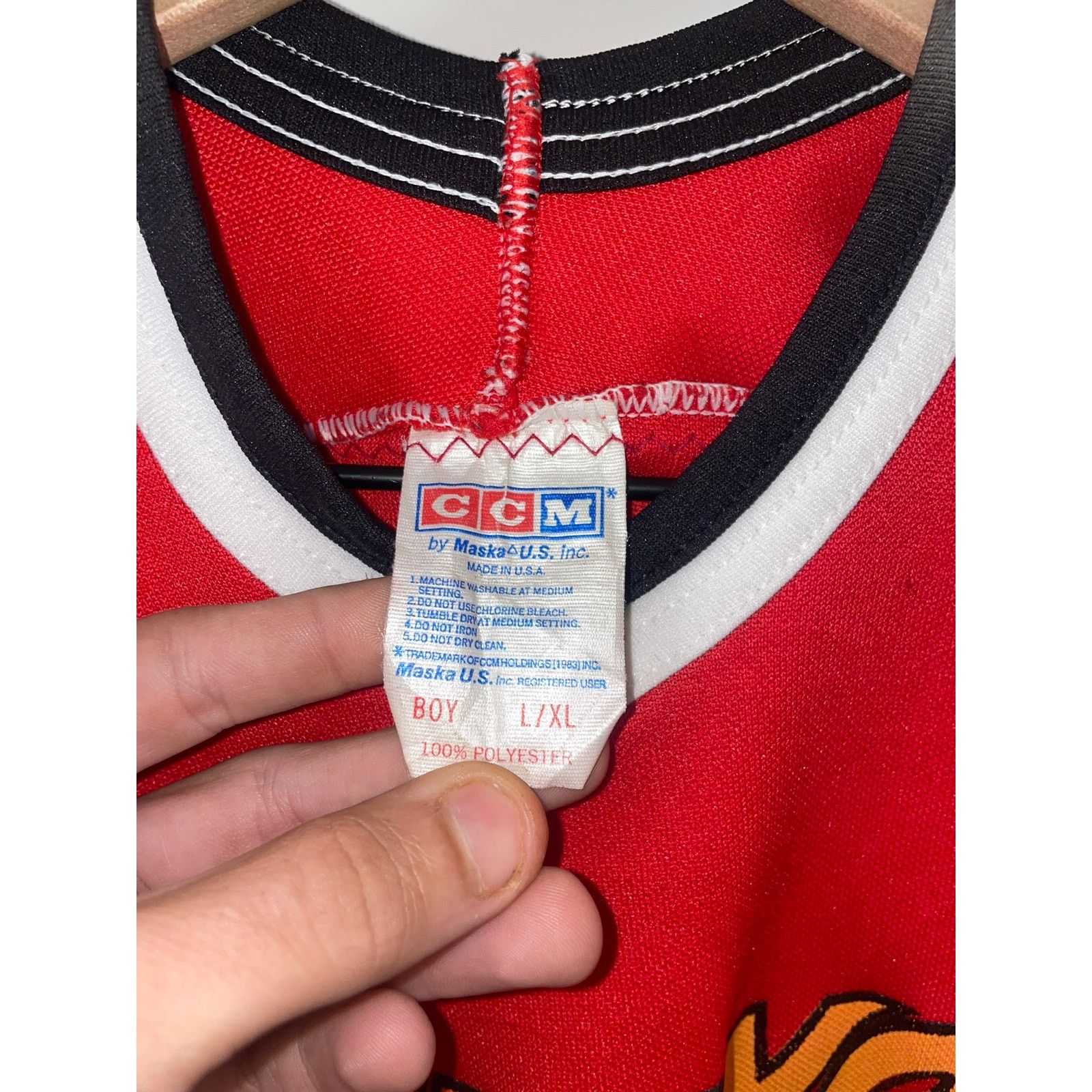 Vintage Vintage Youth Hockey Jersey Desert Assc Red Hockey 90s Boys Size US L / EU 52-54 / 3 - 6 Thumbnail
