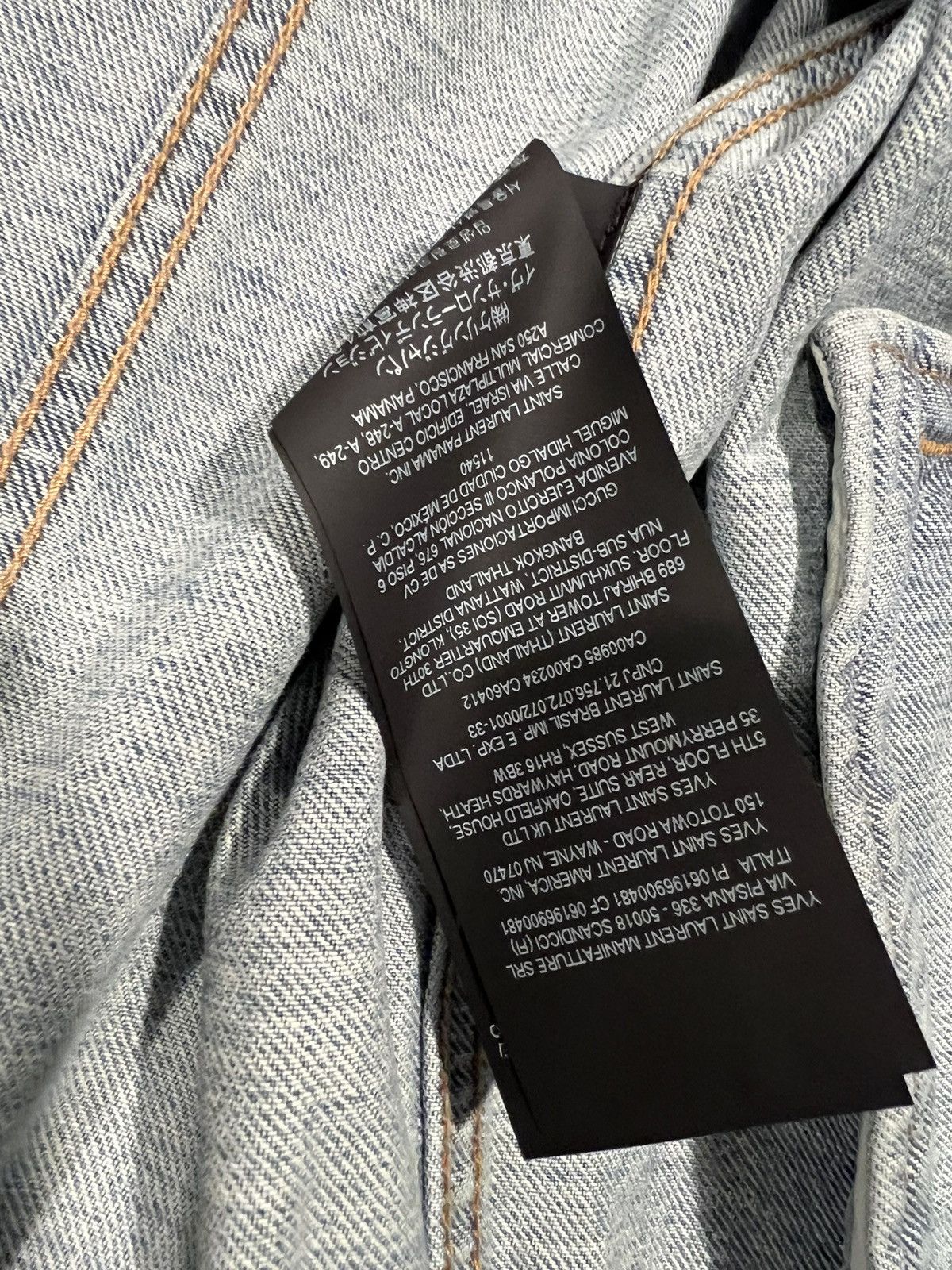 Saint Laurent Paris Saint Laurent men’s blue ripped denim jacket. 52/L Size US L / EU 52-54 / 3 - 11 Thumbnail