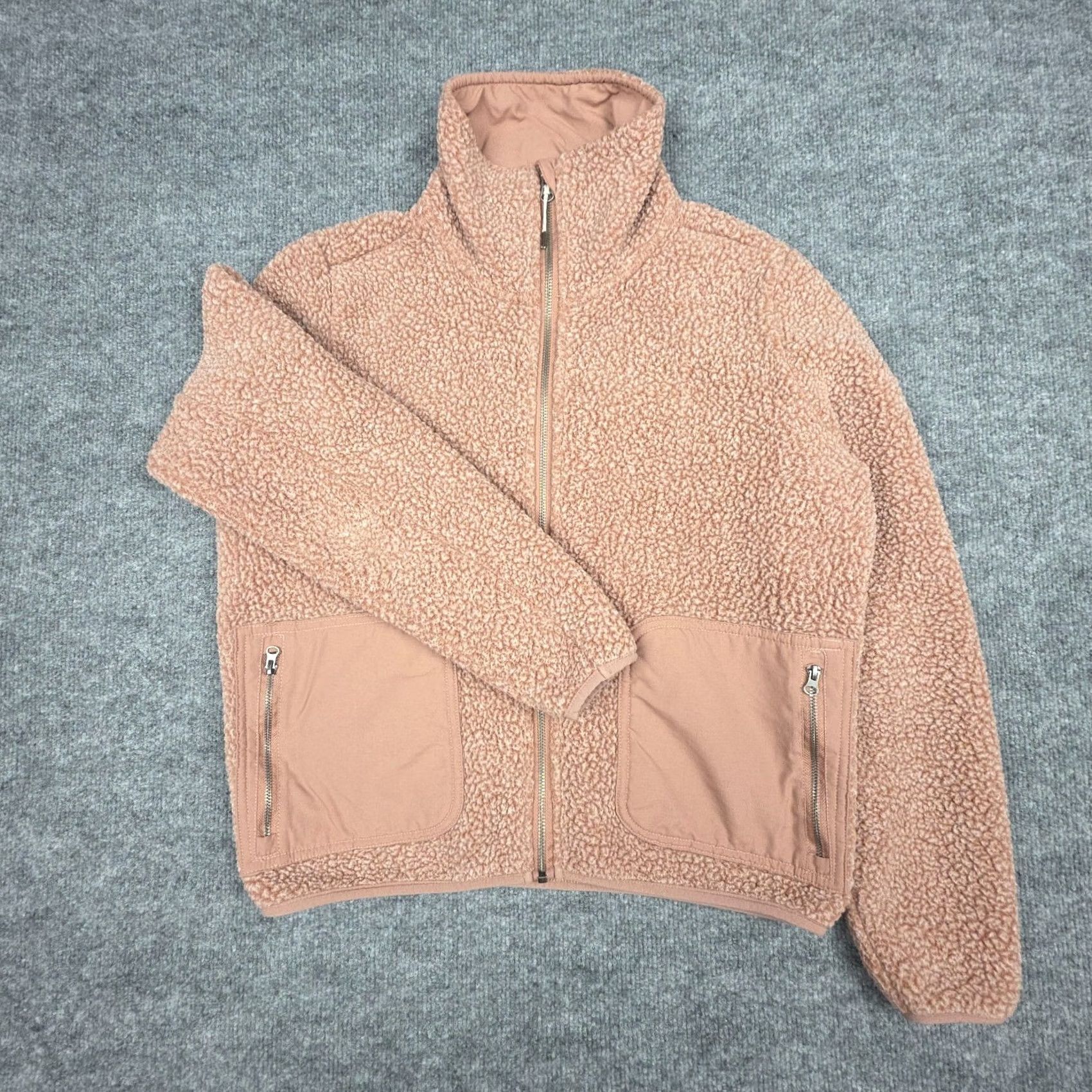 Vuori Vuori Womens XS Pink Fleece Jacket Full Zip Cozy Outdoor Alpine Sherpa VW516 Size XS / US 0-2 / IT 36-38 - 2 Thumbnail