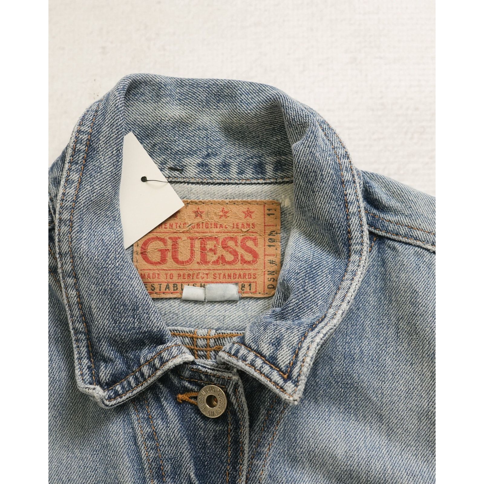 Guess Vintage 90s Guess Blue Denim Jacket - Women's Small Size S / US 4 / IT 40 - 3 Thumbnail