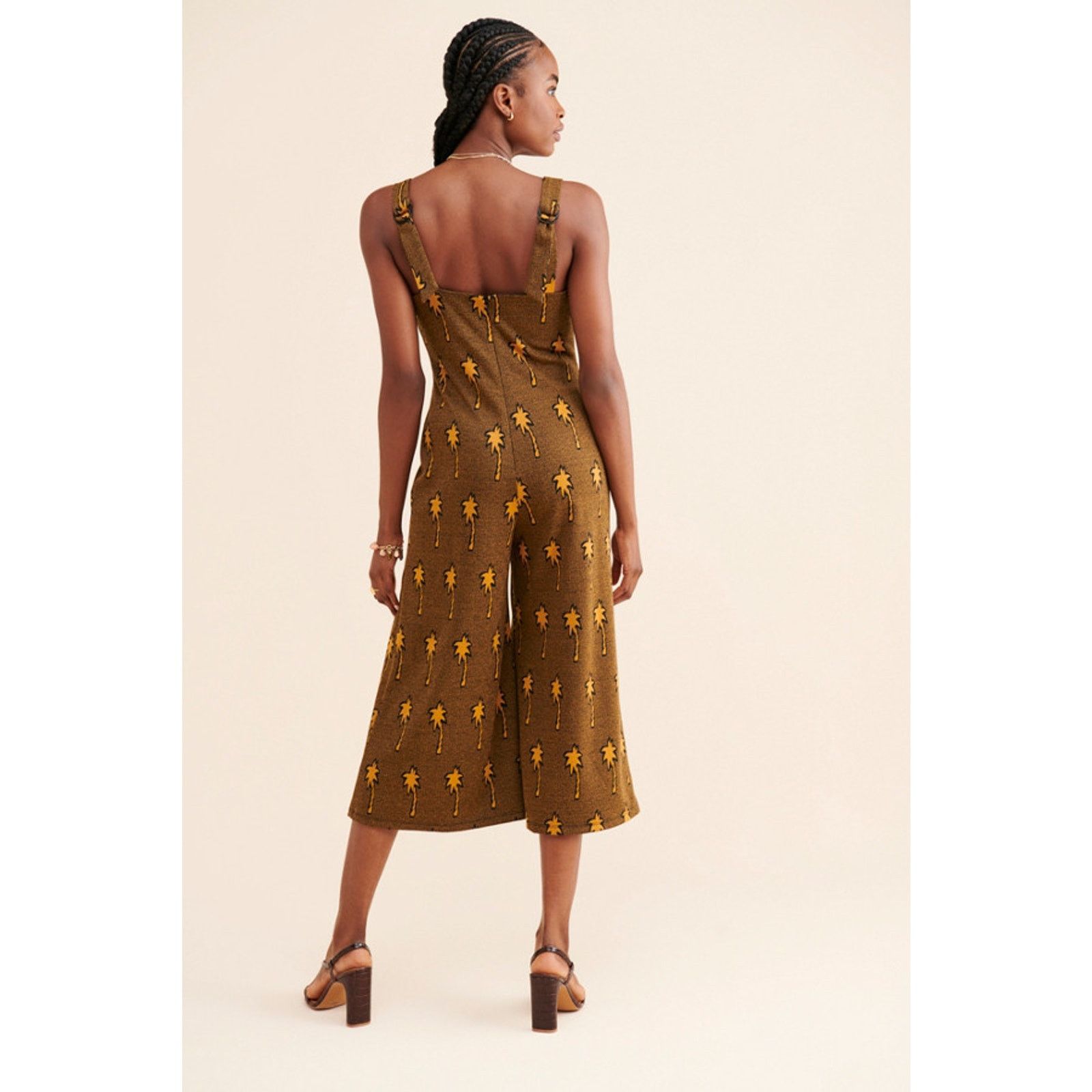 Anthropologie × Hutch New Anthropologie Mimi Jumpsuit by Hutch $209 X-SMALL Brown Size 25" / US 0 / IT 36 - 6 Thumbnail