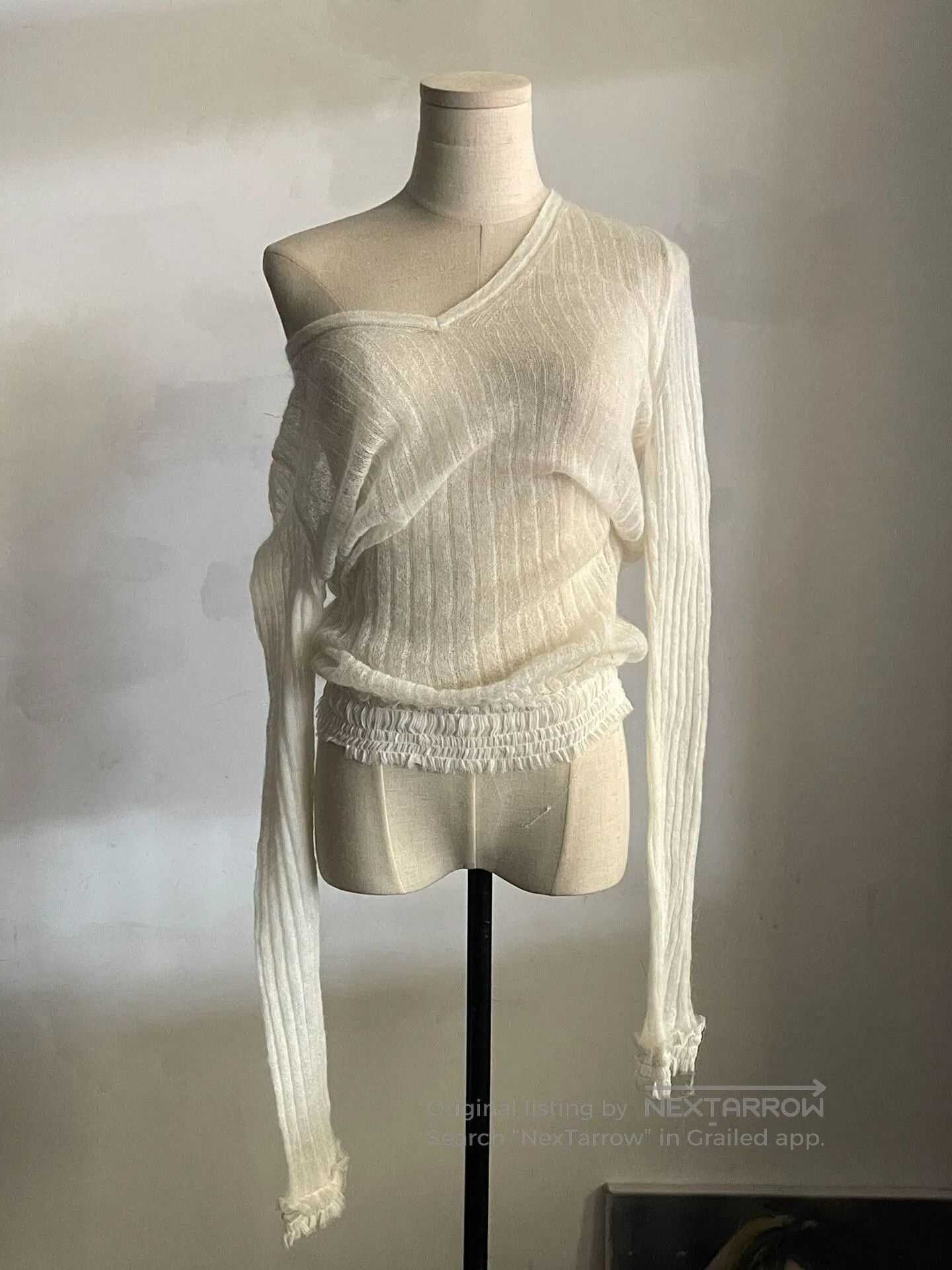 Ann Demeulemeester Ann Demeulemeester Mohair Knit Top. Size S / US 4 / IT 40 - 1 Thumbnail