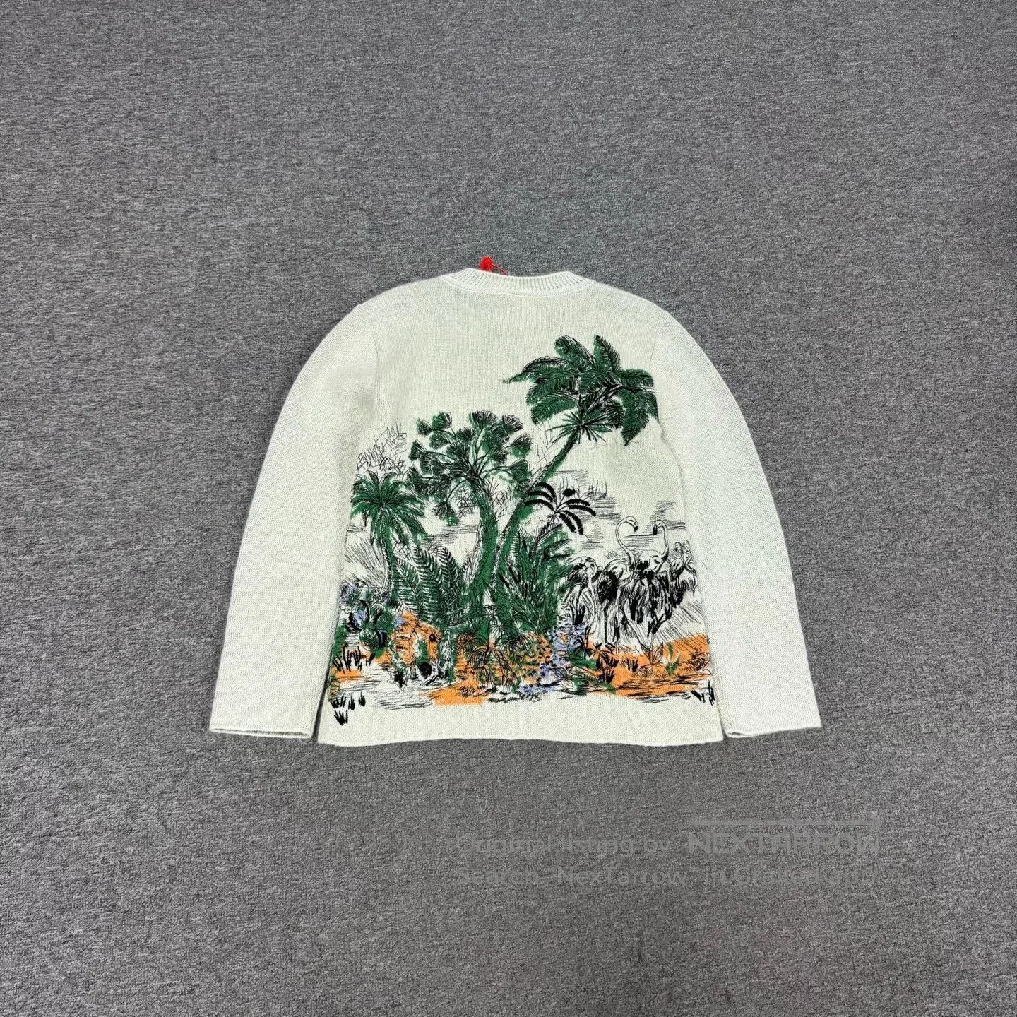 Dior Dior Tropical plant coconut-themed jacquard round-neck kni Size S / US 4 / IT 40 - 2 Thumbnail
