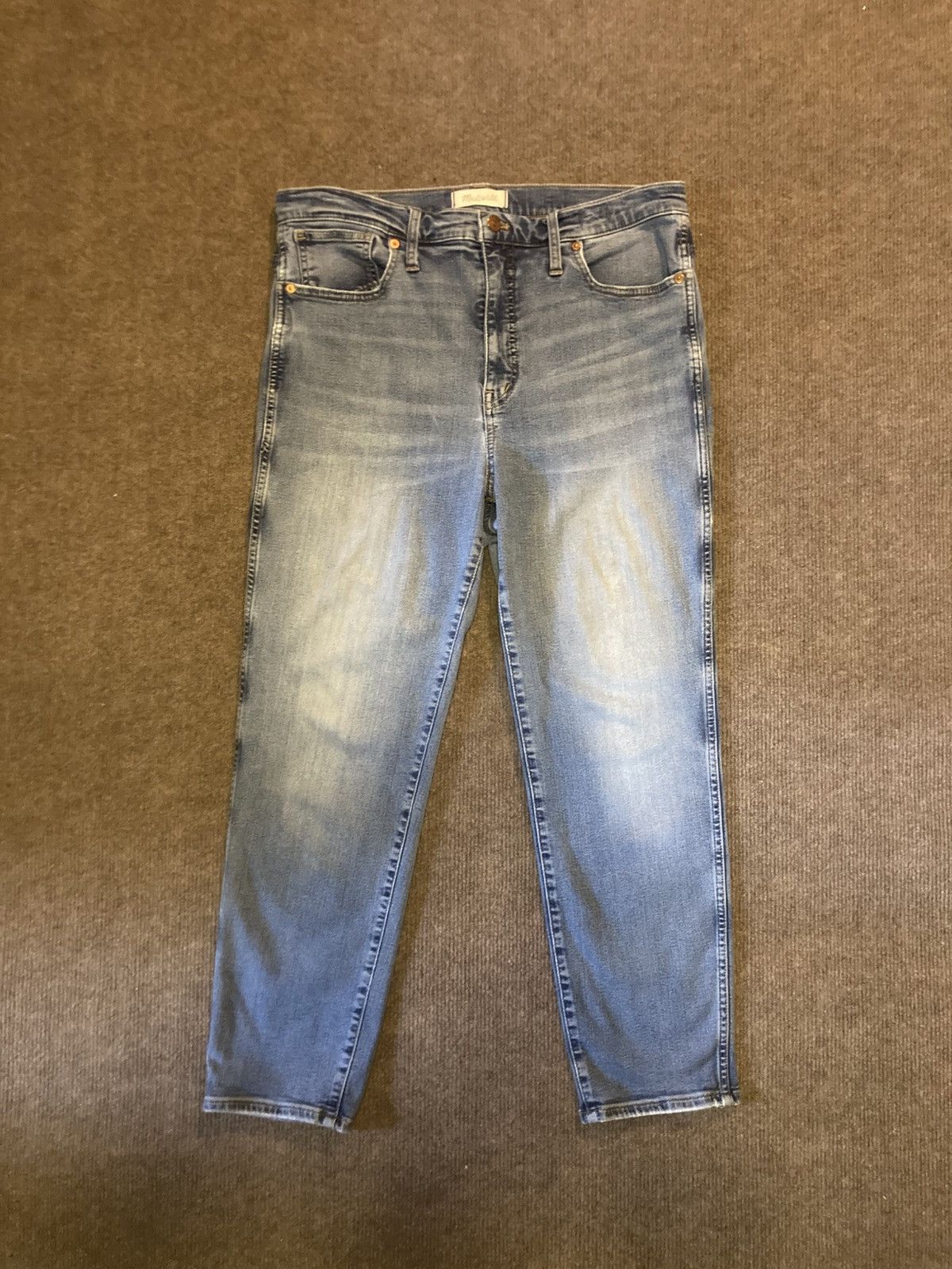 Madewell Madewell Stovepipe High-Rise Jeans, Sz 31 Dearham Wash Size 31" - 3 Thumbnail