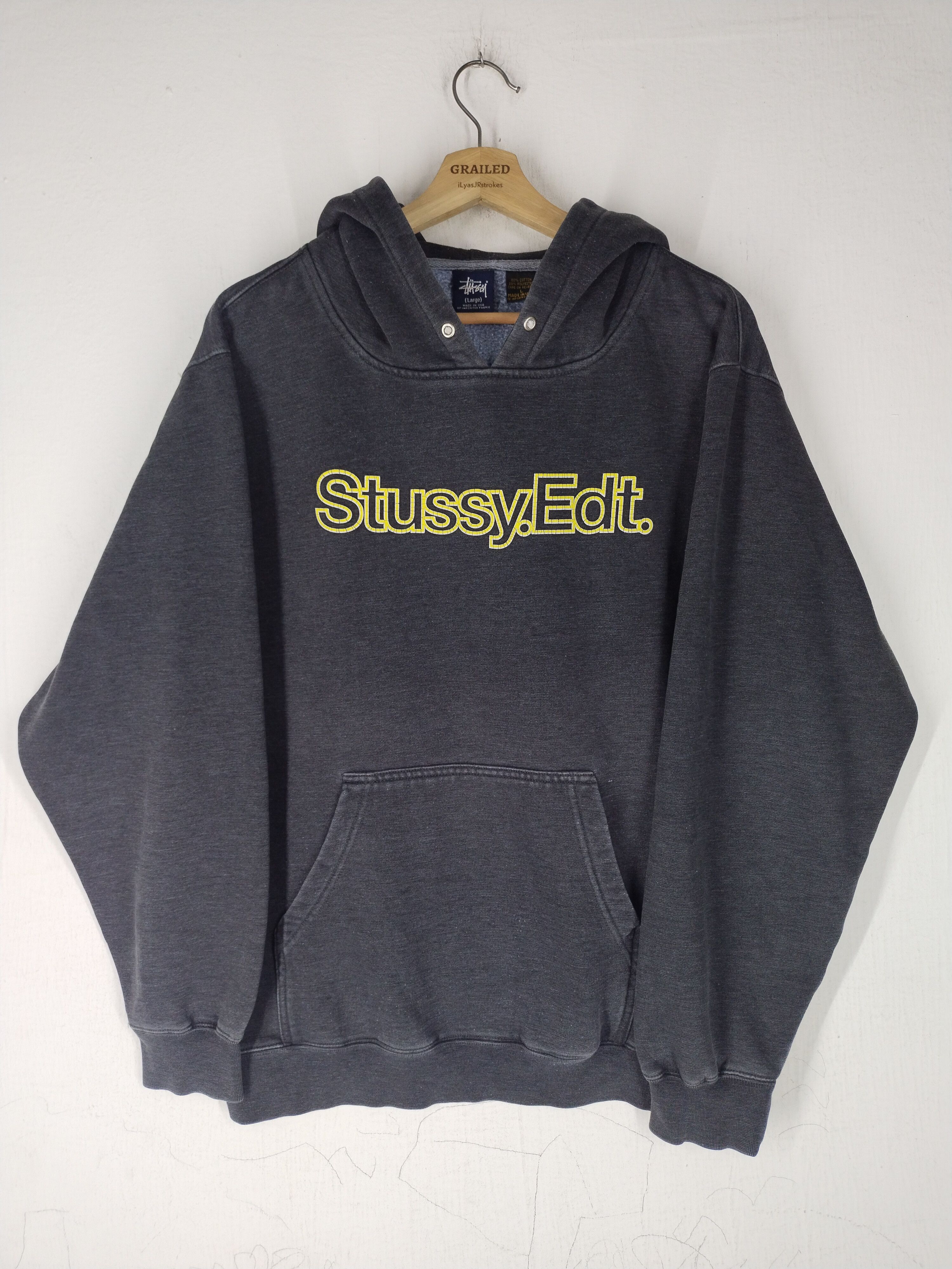 レア【STUSSY】BUILT IN USA HOODIE ☆ バック ロゴ ☆ フーディ ☆関税込☆STUSSY☆STUSSY FLIPPED ZIP HOODIE ASH HEATHER