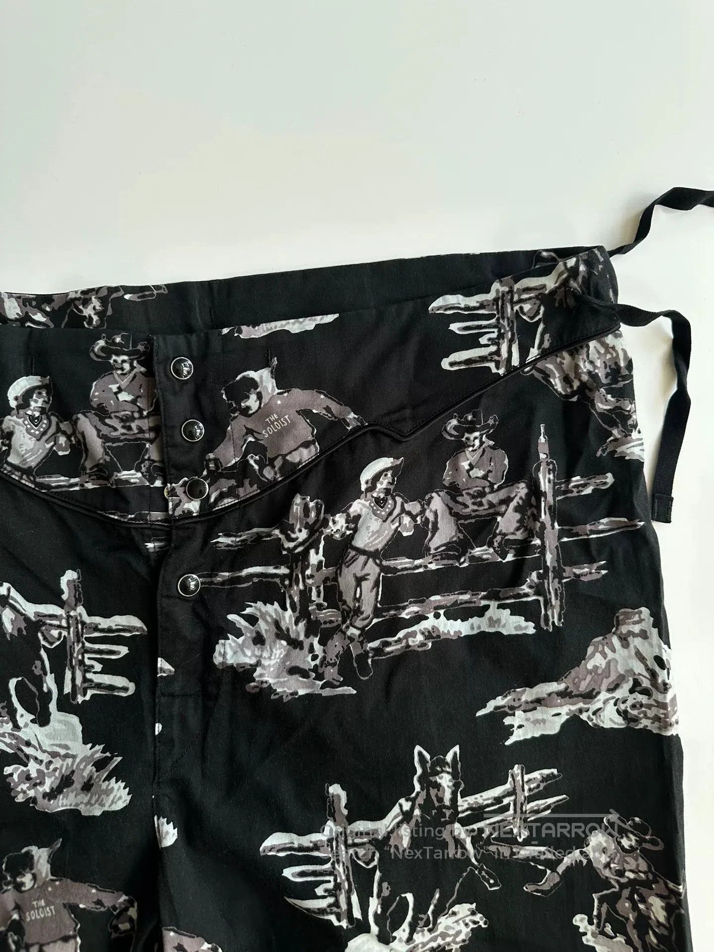 Takahiromiyashita The Soloist. Takahiromiyashita The Soloist Print Pants. Size US 28 / EU 44 - 3 Thumbnail