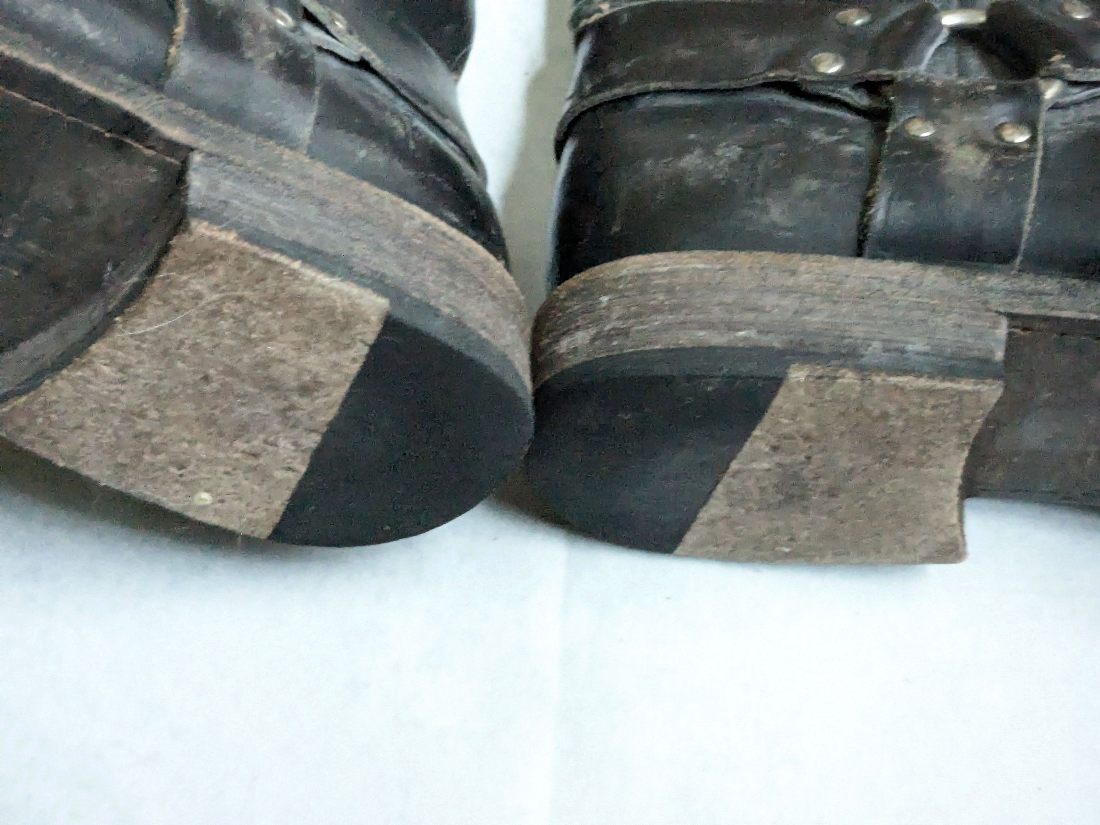 Frye Frye Harness Boots Brown 13 M Leather Buckle Size US 13 / EU 46 - 17 Thumbnail