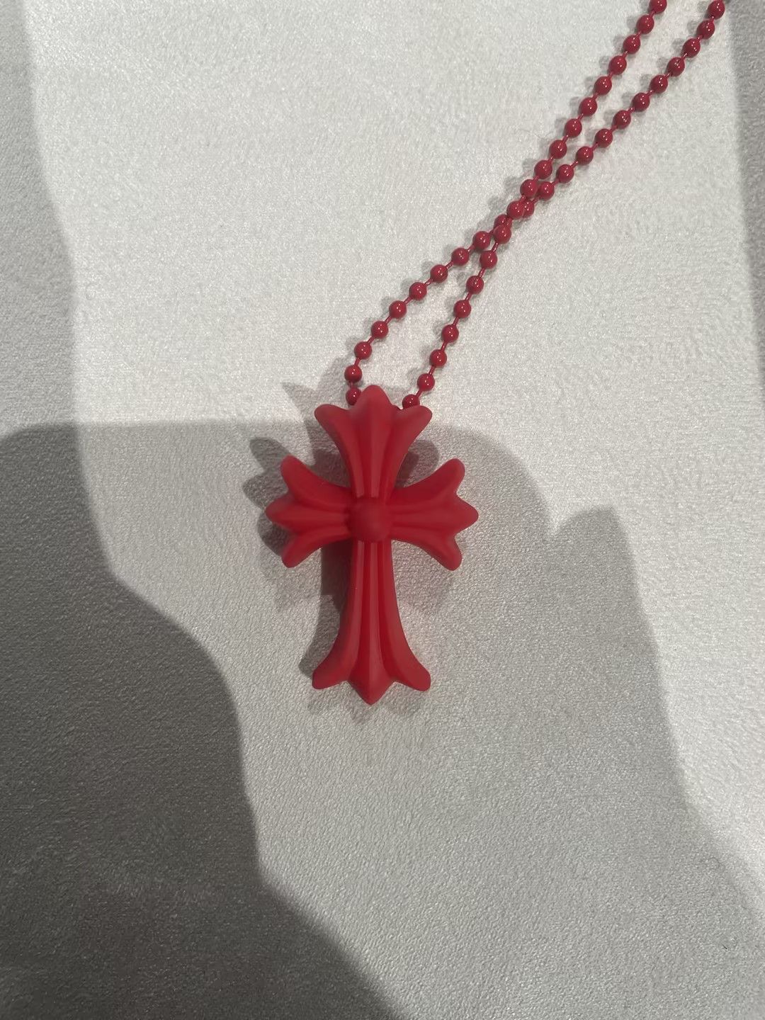 Chrome Hearts Chrome Hearts Resin Cross Pendant Ball Chain Necklace Size ONE SIZE - 5 Thumbnail