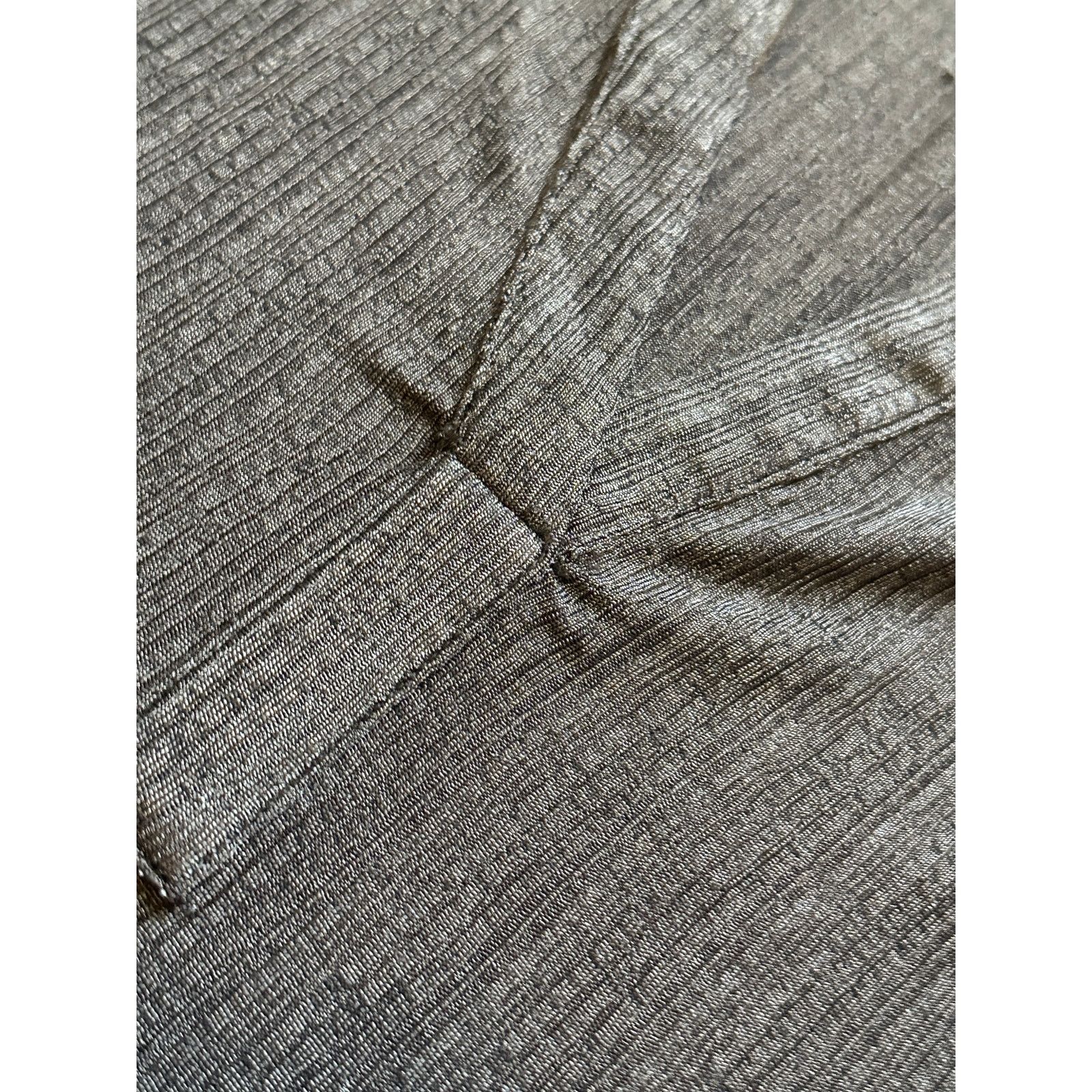 Other Micas Gray V-Neck Long Sleeve Collared Bodycon Long Dress Size S / US 4 / IT 40 - 6 Thumbnail